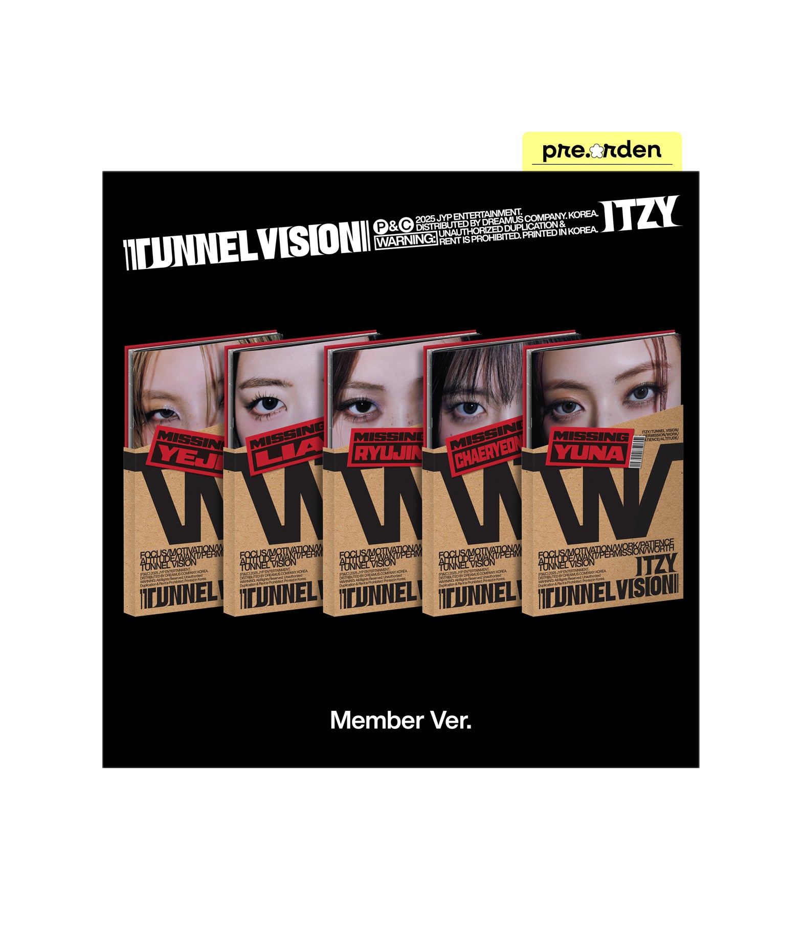 ITZY - TUNNEL VISION (Member ver.)