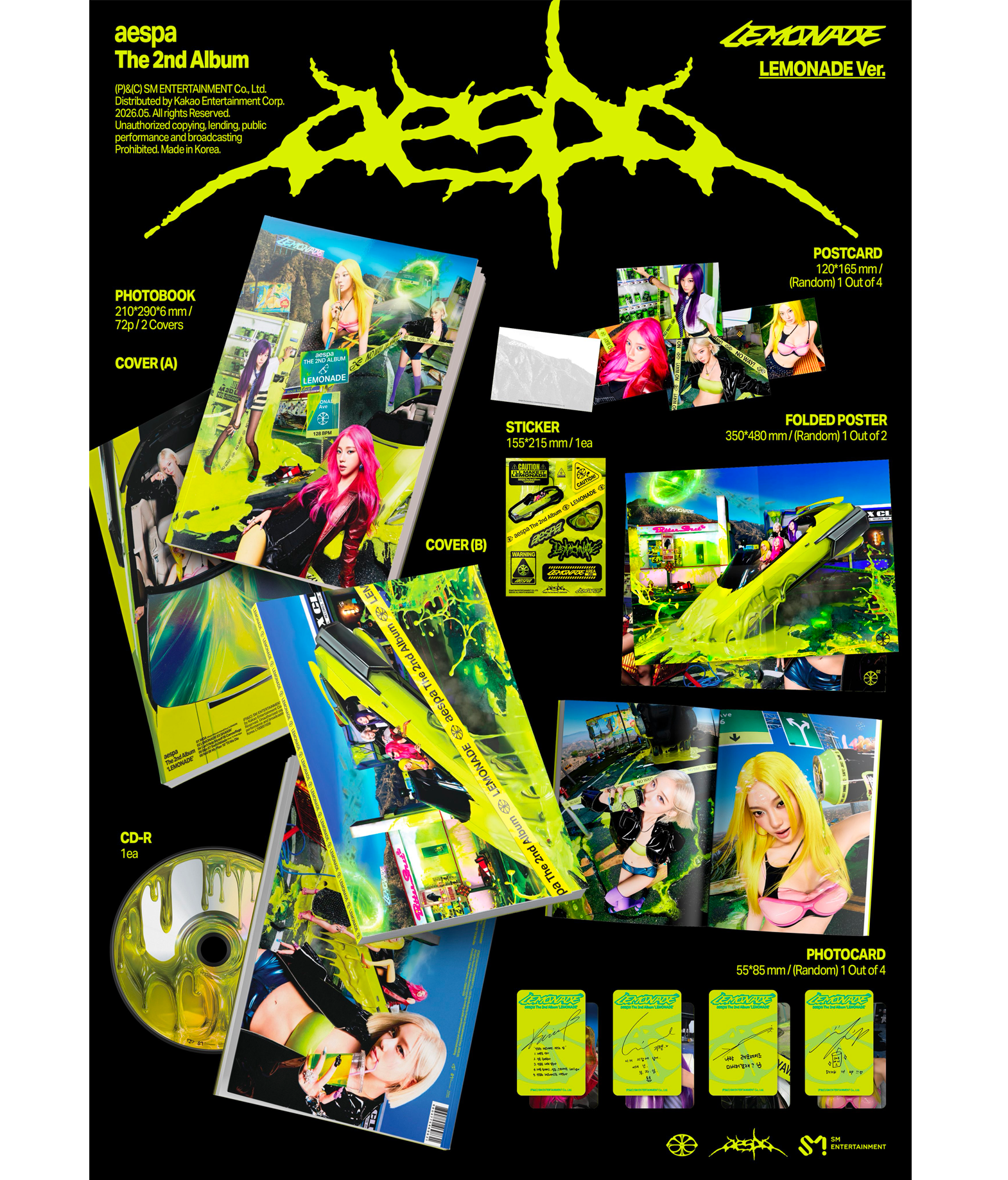 aespa 2nd Full Album [LEMONADE] (Lemonade ver.)