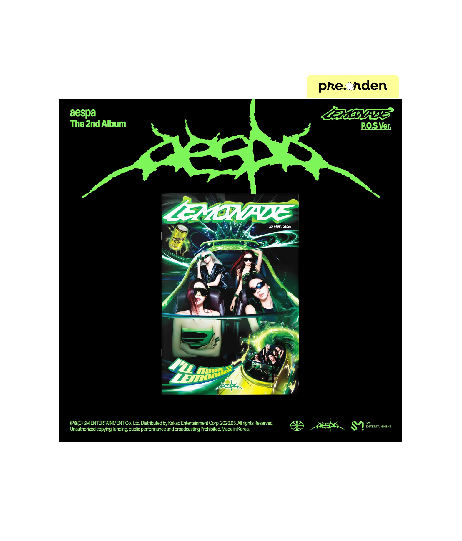 aespa 2nd Full Album [LEMONADE] (P.O.S ver.)