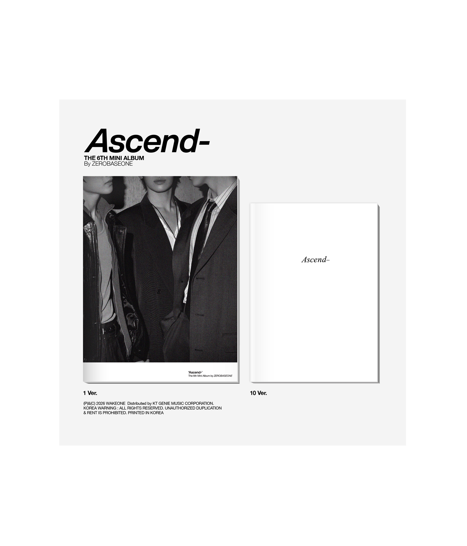 Zerobaseone The 6th Mini Album (Ascend-) Photobook ver.