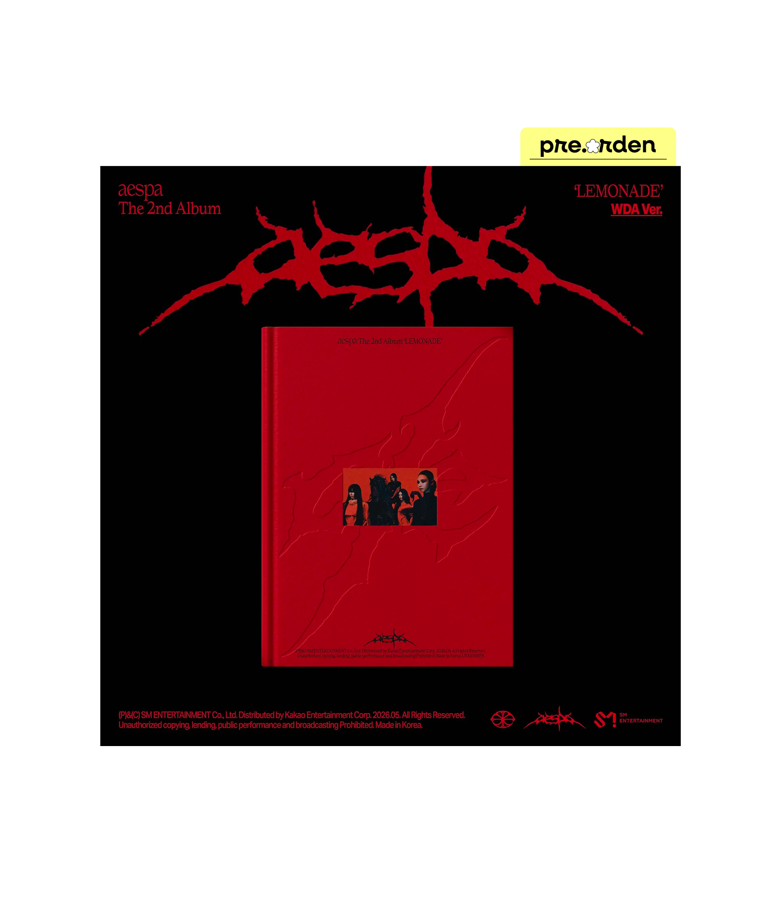 aespa 2nd Full Album [LEMONADE] (WDA ver.)