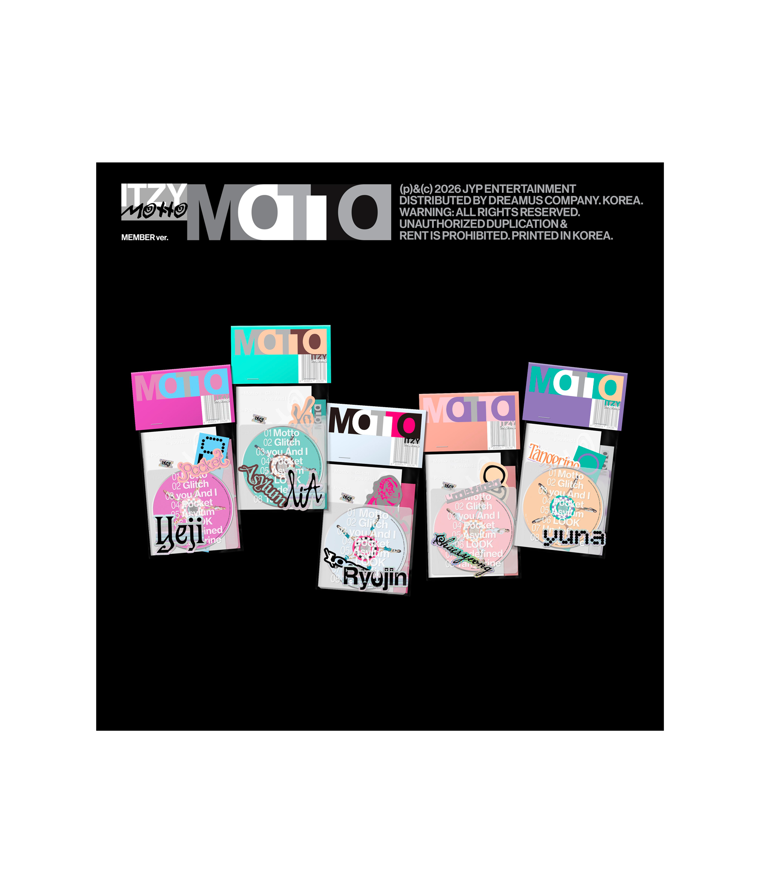 ITZY Motto (Member ver.) Random ver.