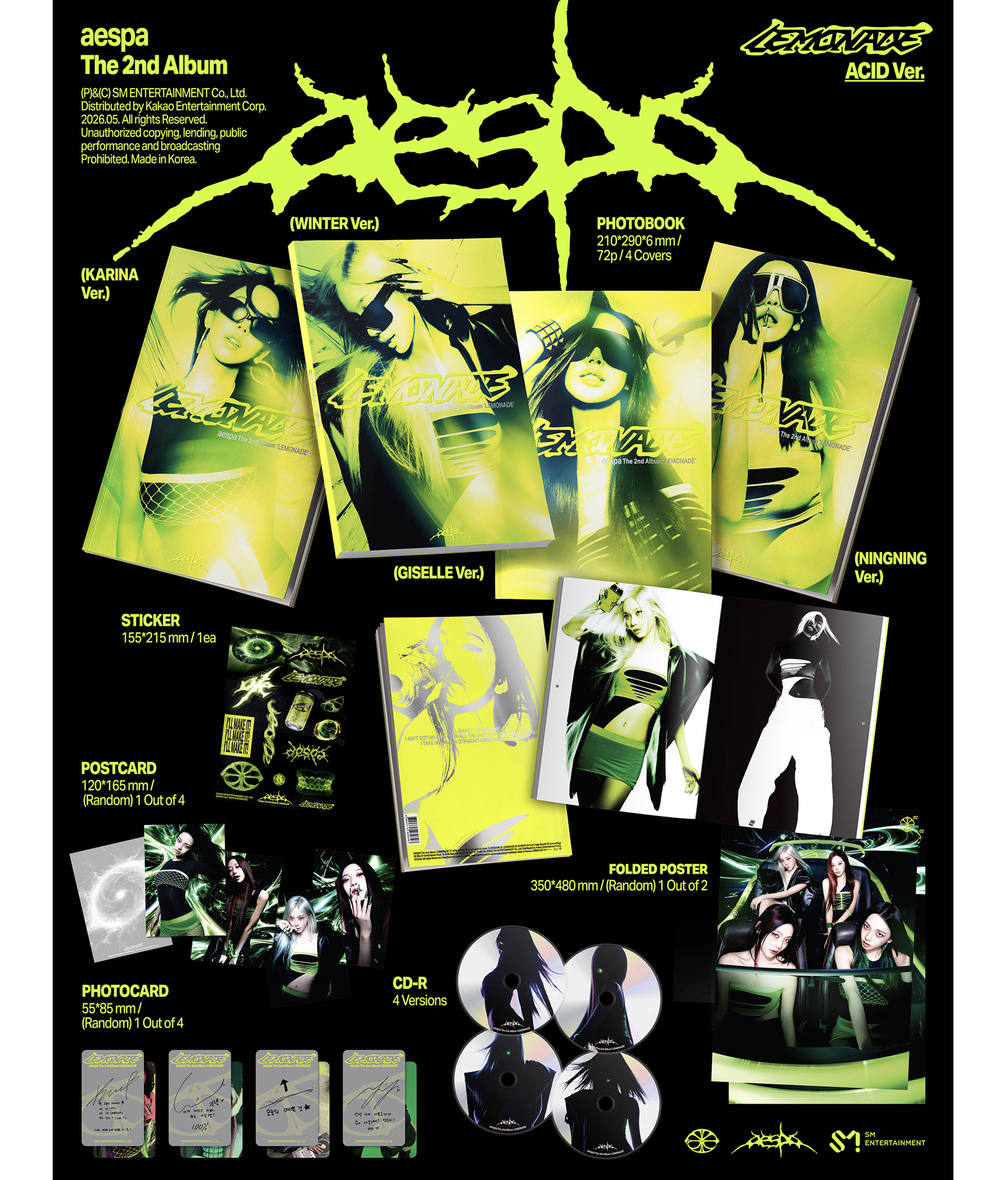 aespa 2nd Full Album [LEMONADE] (Acid ver.)