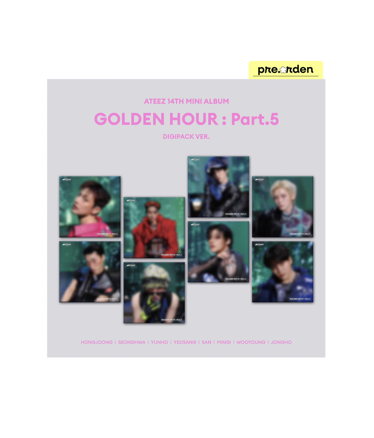 Ateez - Golden Hour: Part.5 (Digipack ver.)
