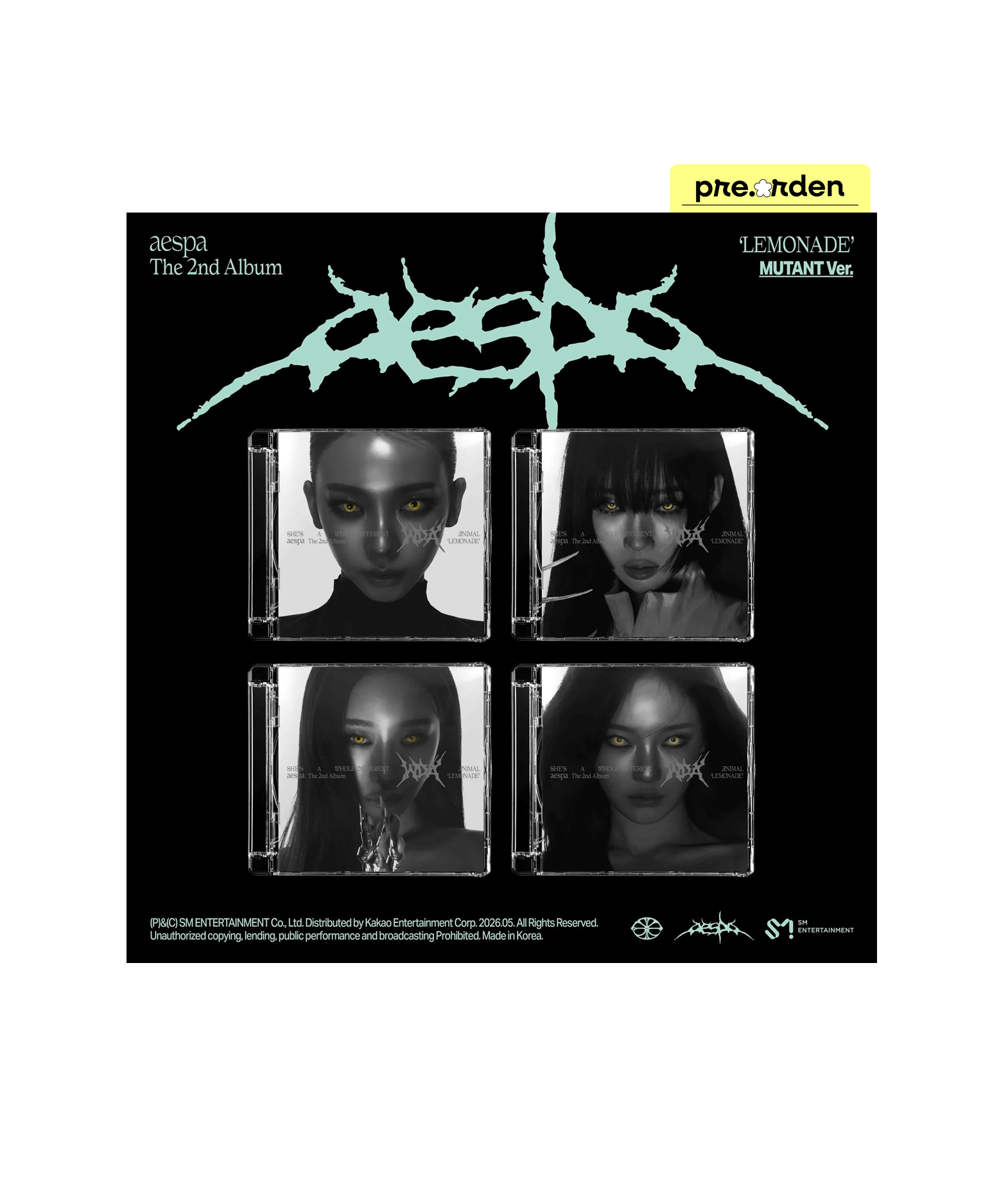 aespa 2nd Full Album [LEMONADE] (Mutant ver.)