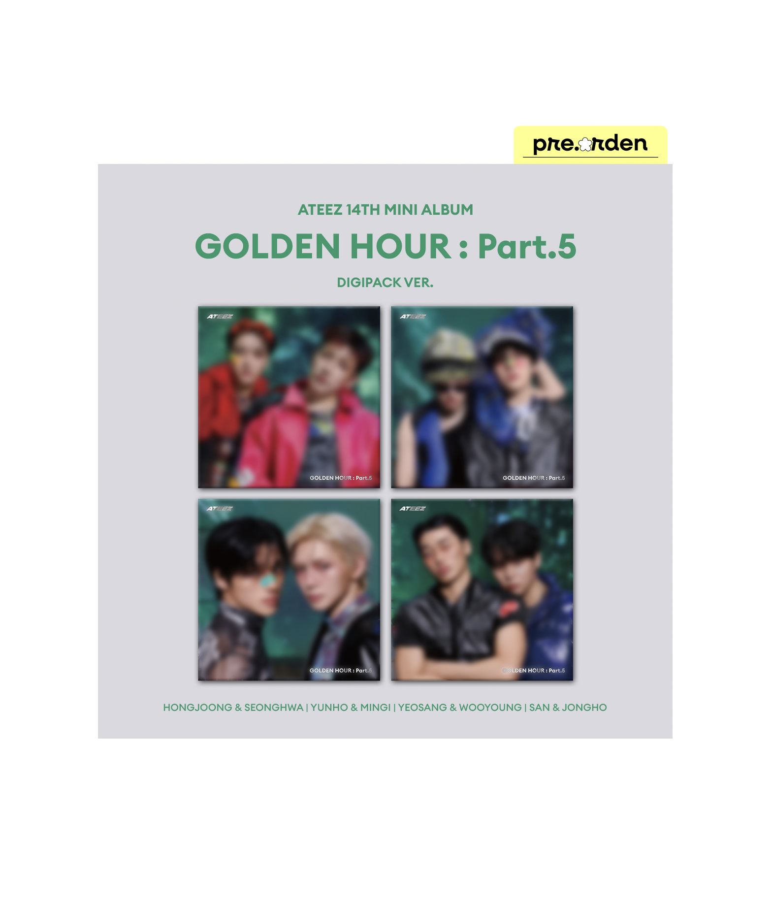 Ateez - Golden Hour: Part.5 (Digipack Unit ver.)