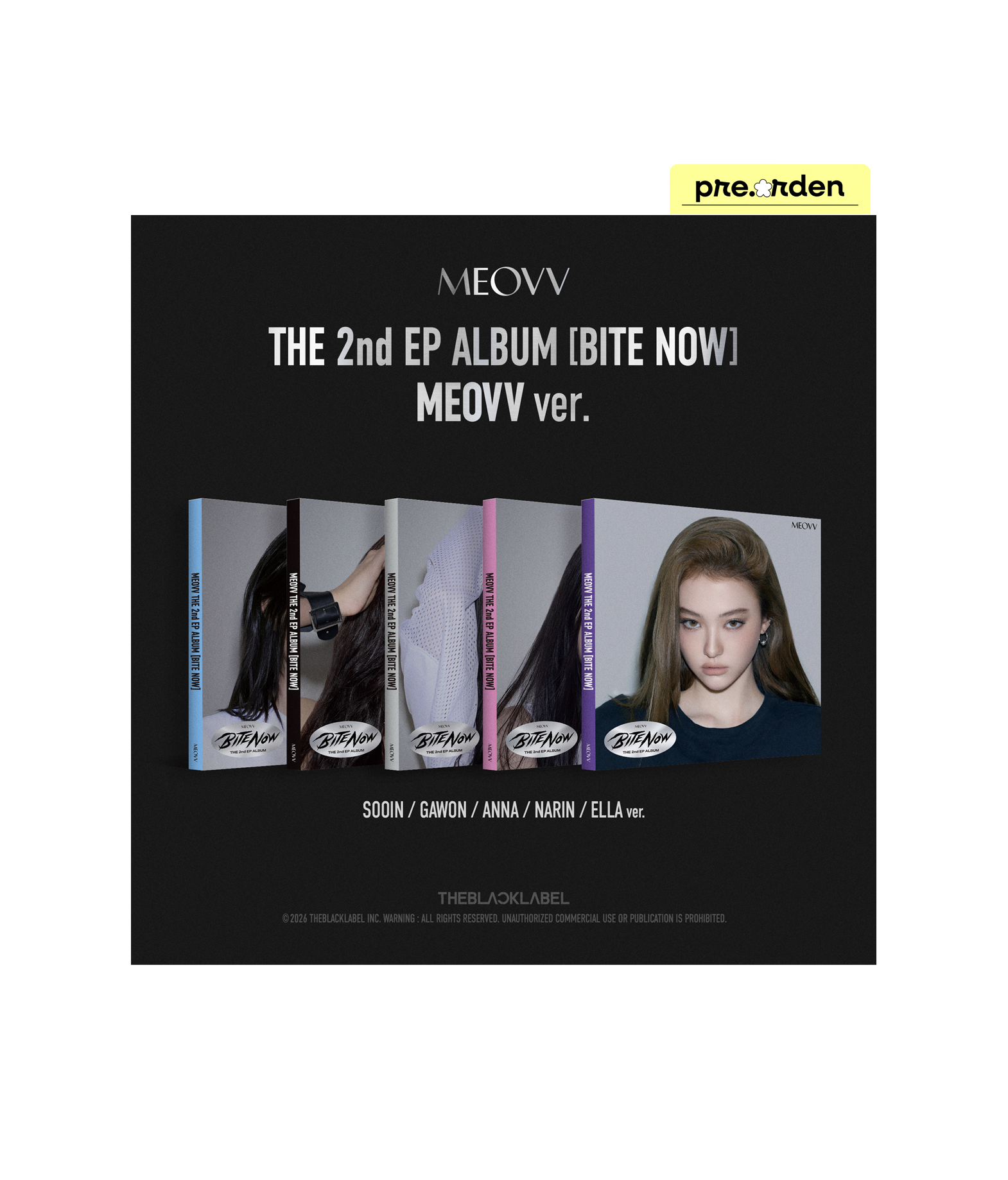 MEOVV The 2nd EP album (Bite now) Meovv ver.