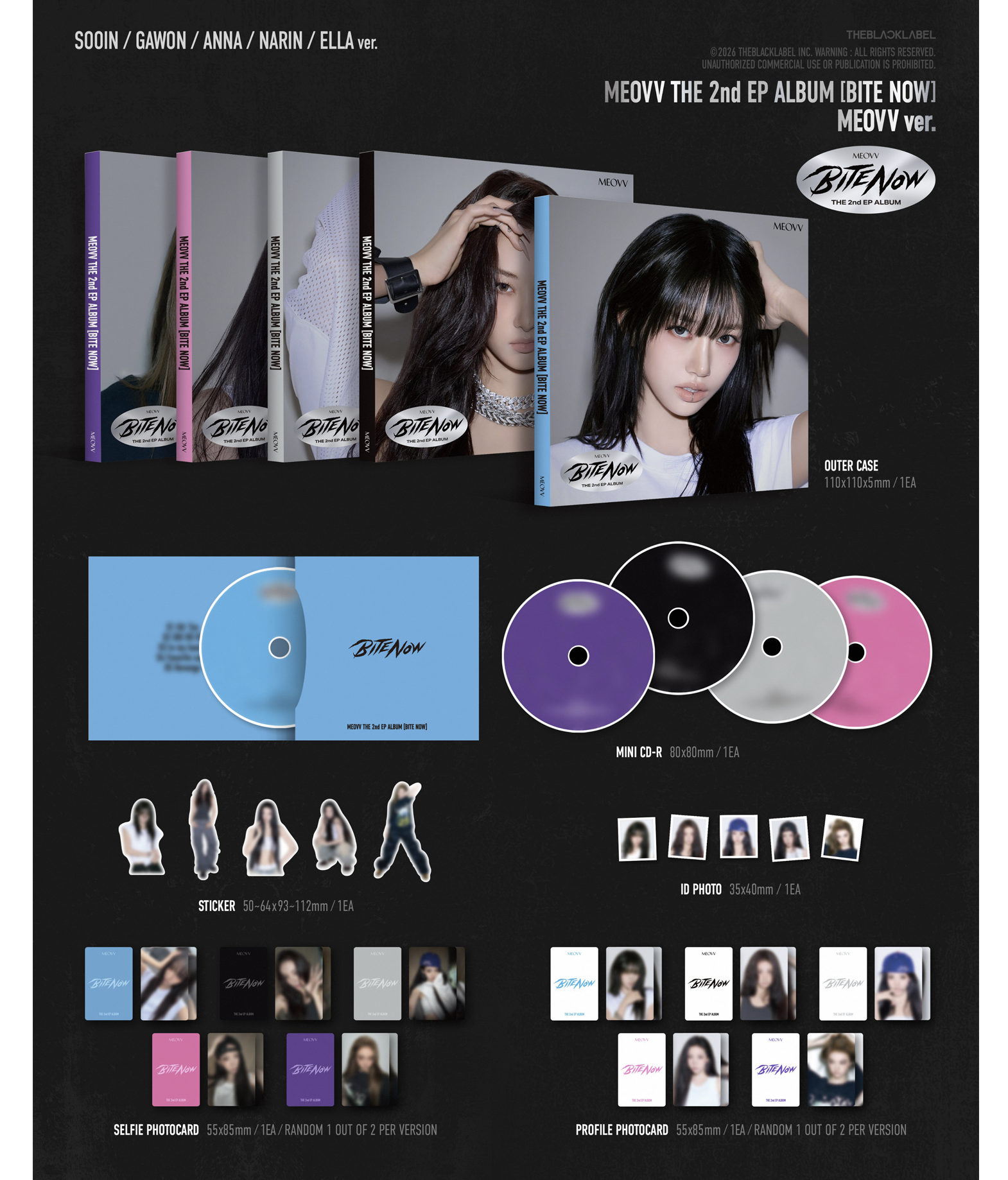 MEOVV The 2nd EP album (Bite now) Meovv ver.