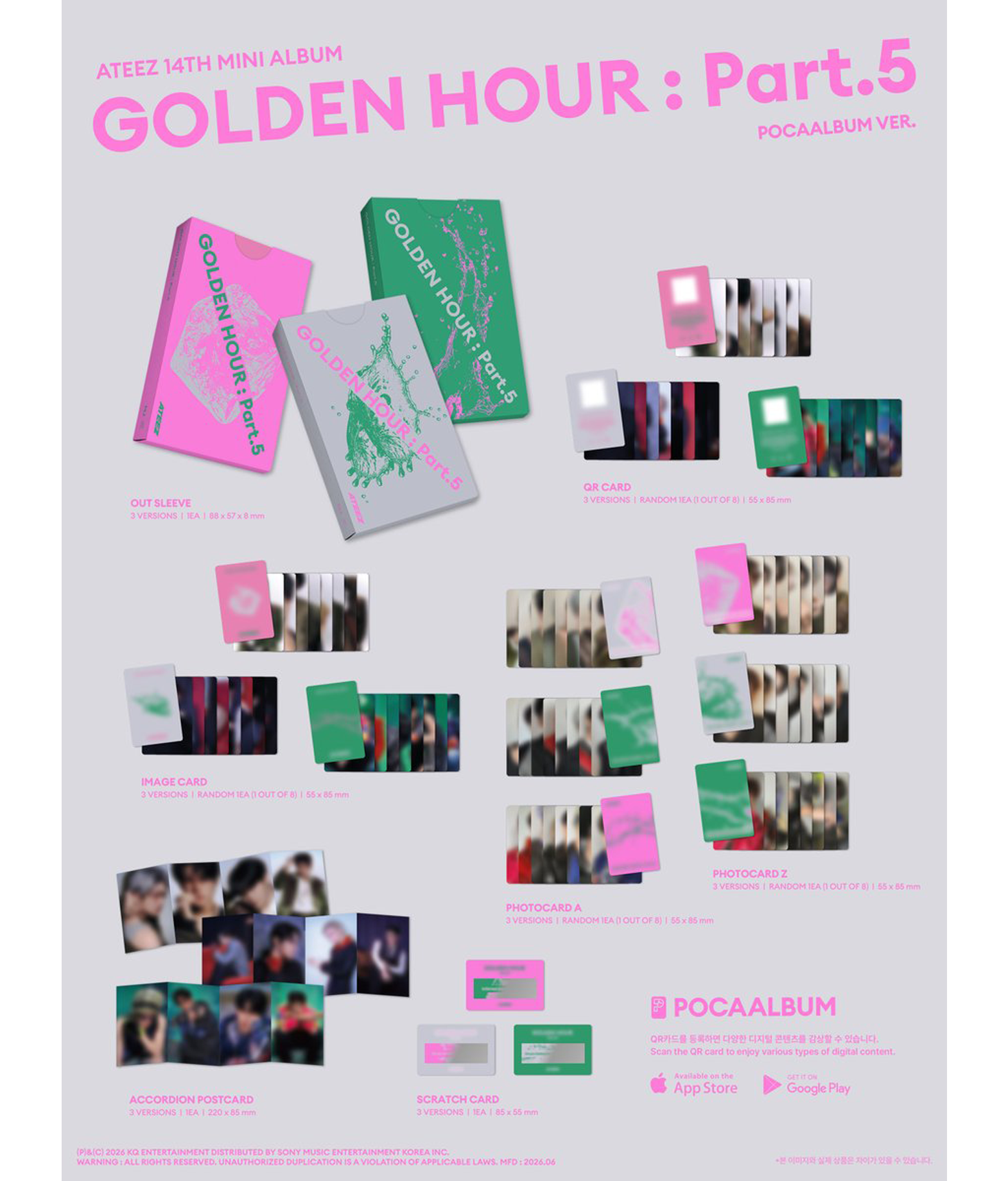 Ateez - Golden Hour: Part.5 (Pocaalbum ver.)