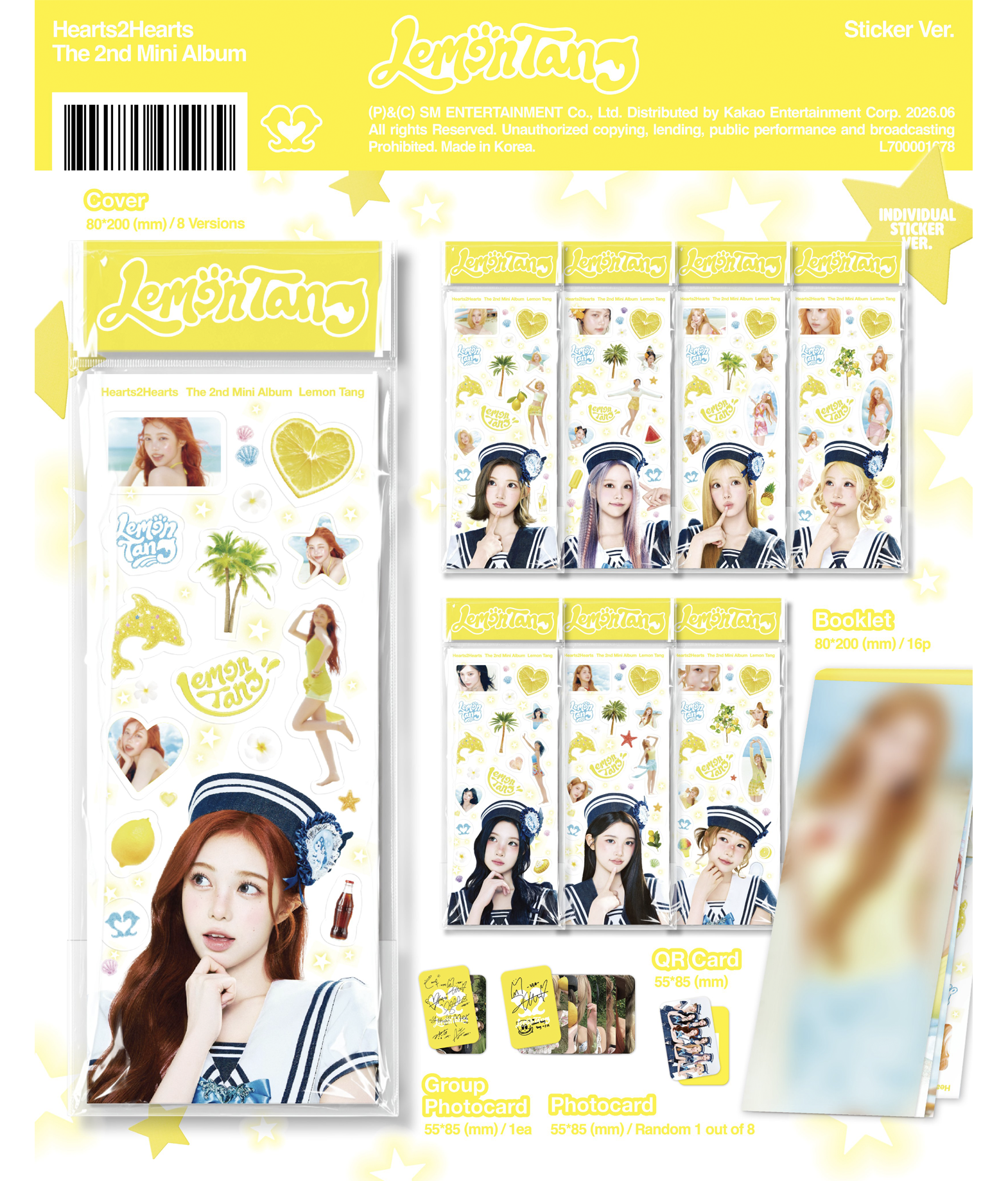Hearts2hearts - Lemon Tang (Sticker ver.)