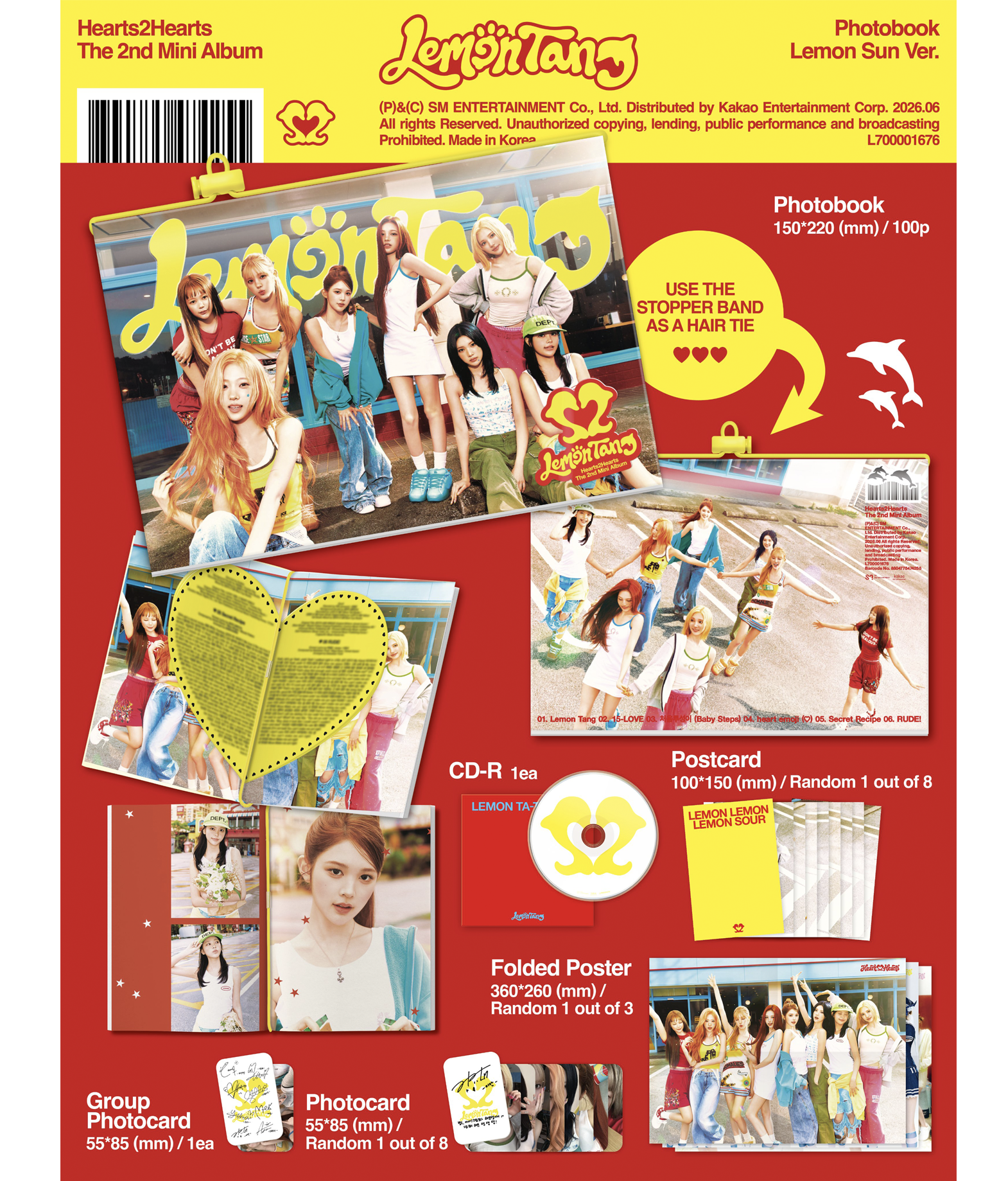 Hearts2hearts - Lemon Tang (Photobook ver.)