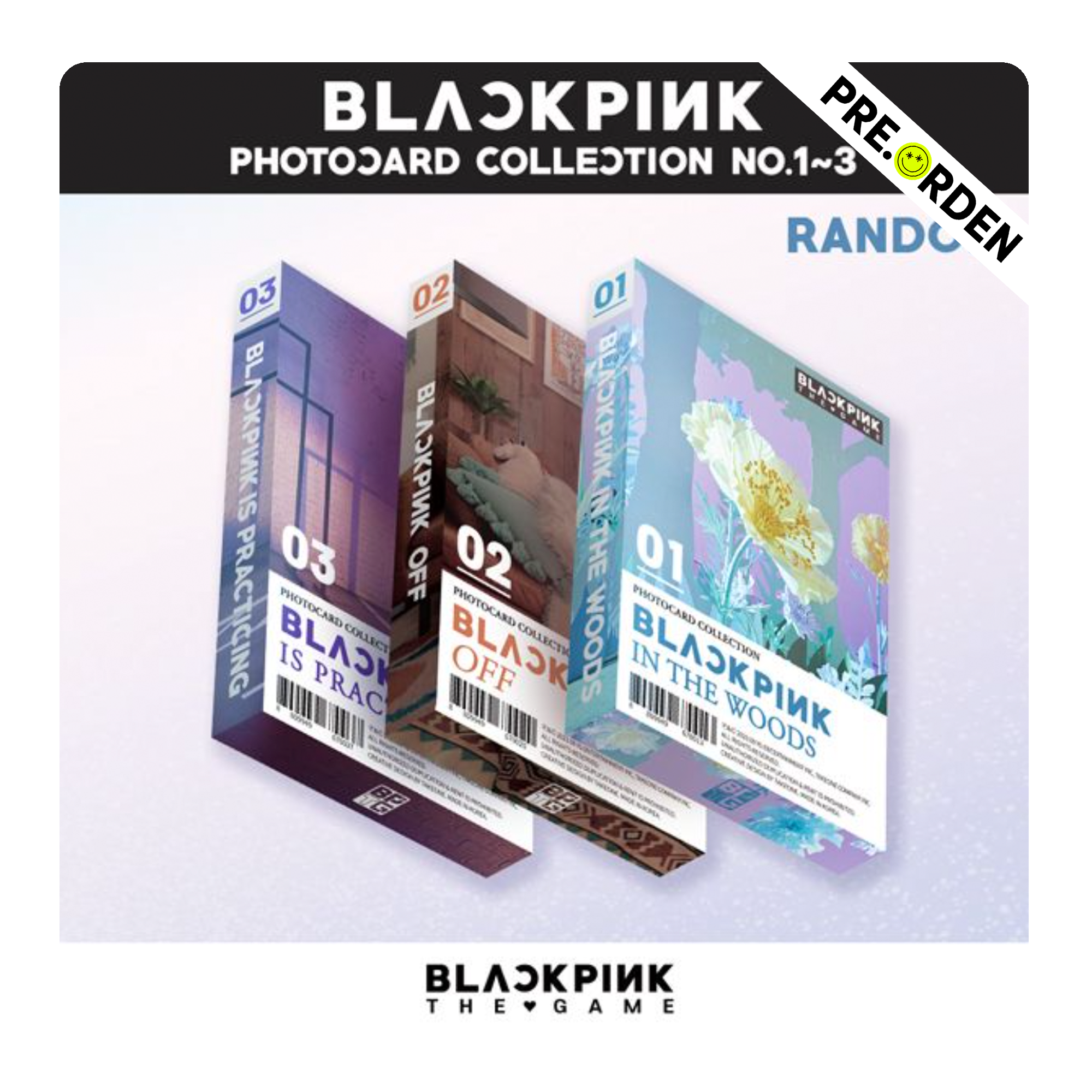 BLACKPINK - The Game Photocard Collection No.1~3