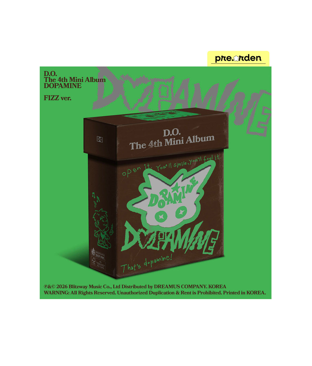 EXO - D.O. DOPAMINE - The 4th Mini Album (Fizz ver.)
