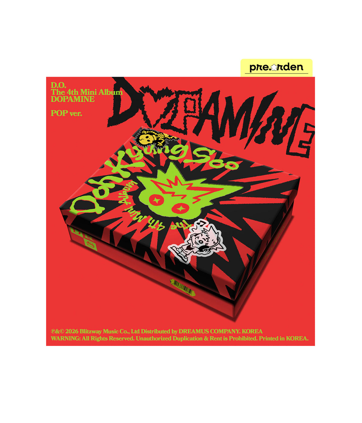 EXO - D.O. DOPAMINE - The 4th Mini Album (Pop ver.)