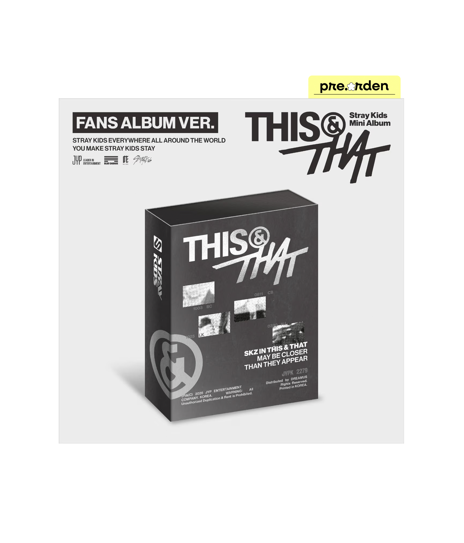 Stray Kids Mini Album 'THIS & THAT' (Fans Album ver.)