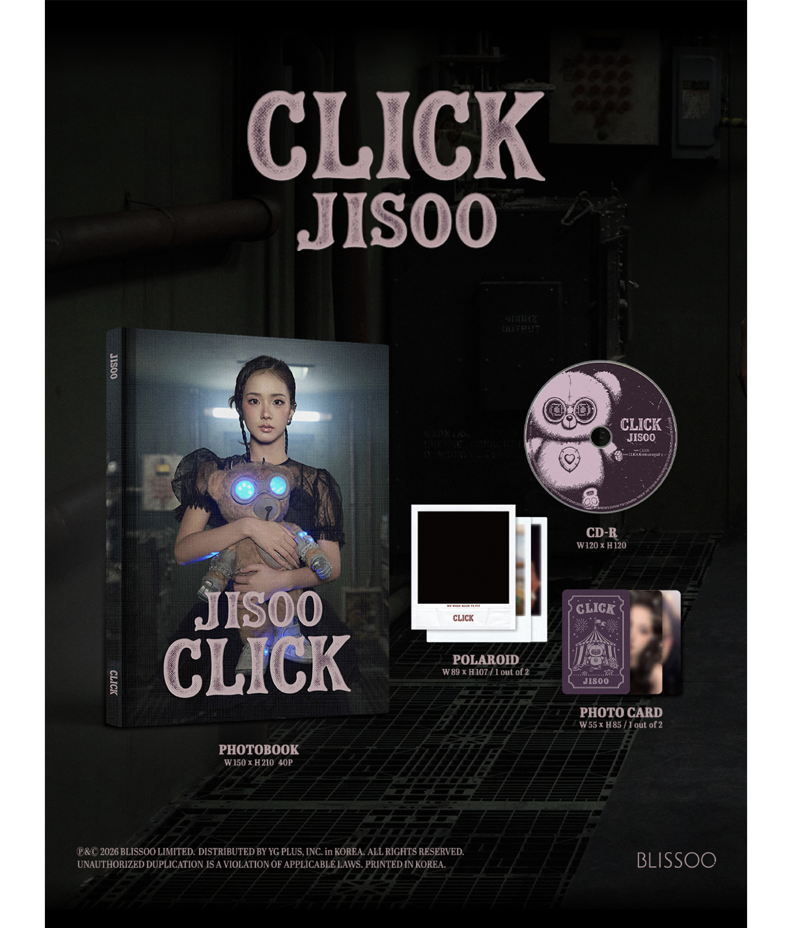 Jisoo Single Album [CLICK] Photobook ver.