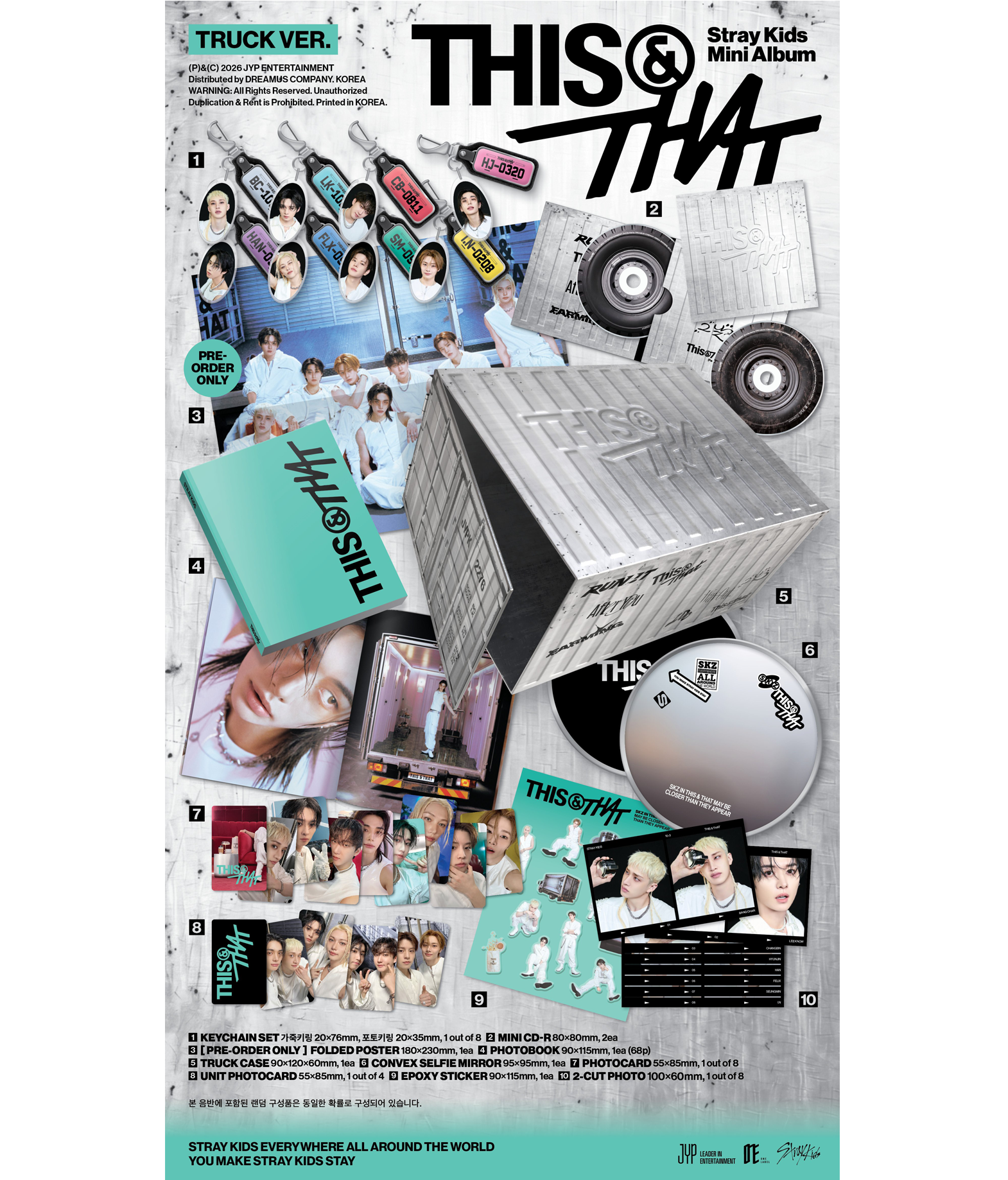 Stray Kids Mini Album 'THIS & THAT' (Truck ver.) Limited Edition
