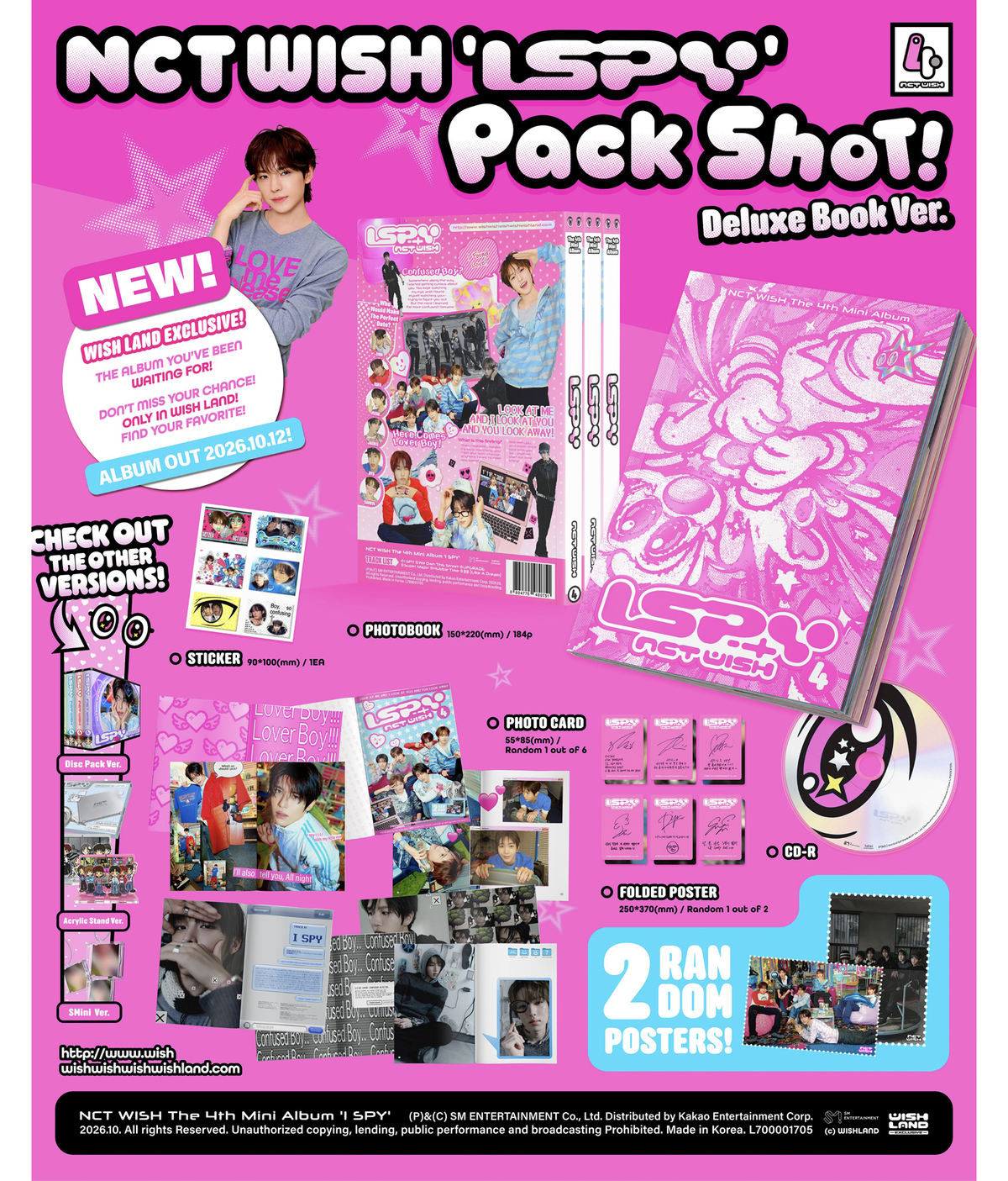 NCT Wish 4th Mini Album I SPY Deluxe Book ver.
