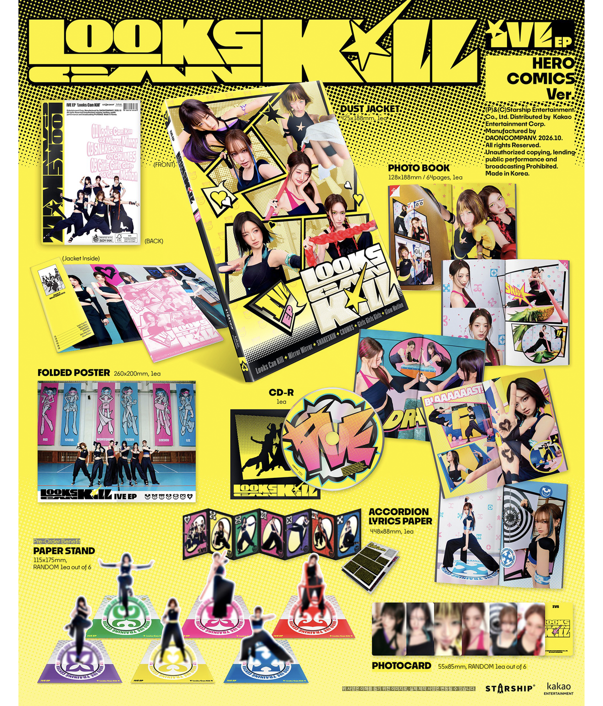 IVE - EP [Looks Can Kill] Hero Comics ver.