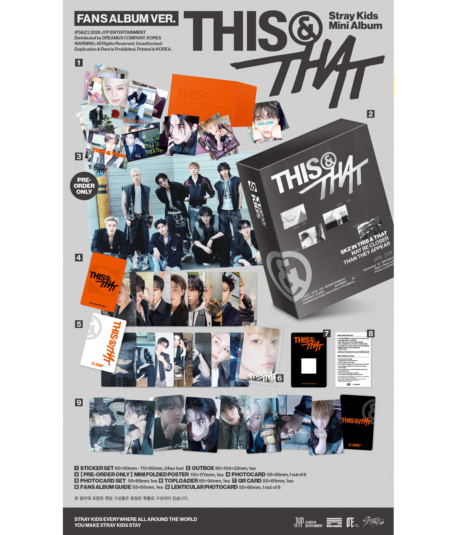 Stray Kids Mini Album 'THIS & THAT' (Fans Album ver.)