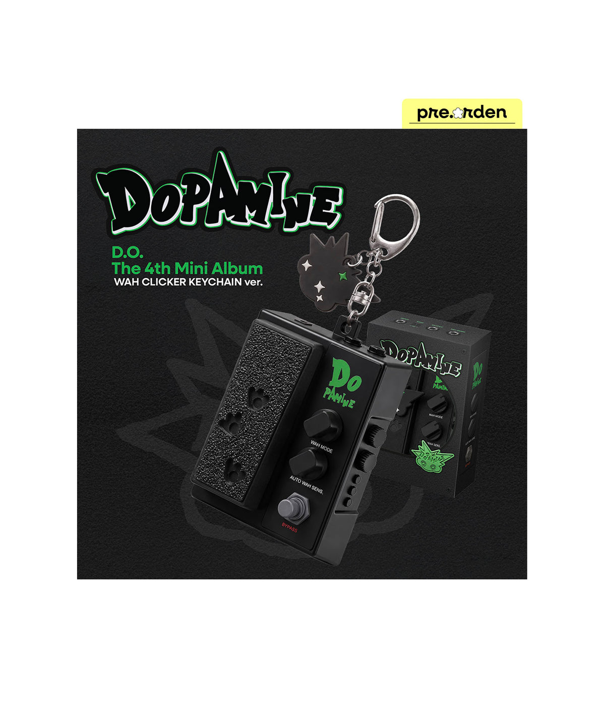 EXO - D.O. DOPAMINE - The 4th Mini Album (WAH CLICKER KEYCHAIN ver.)