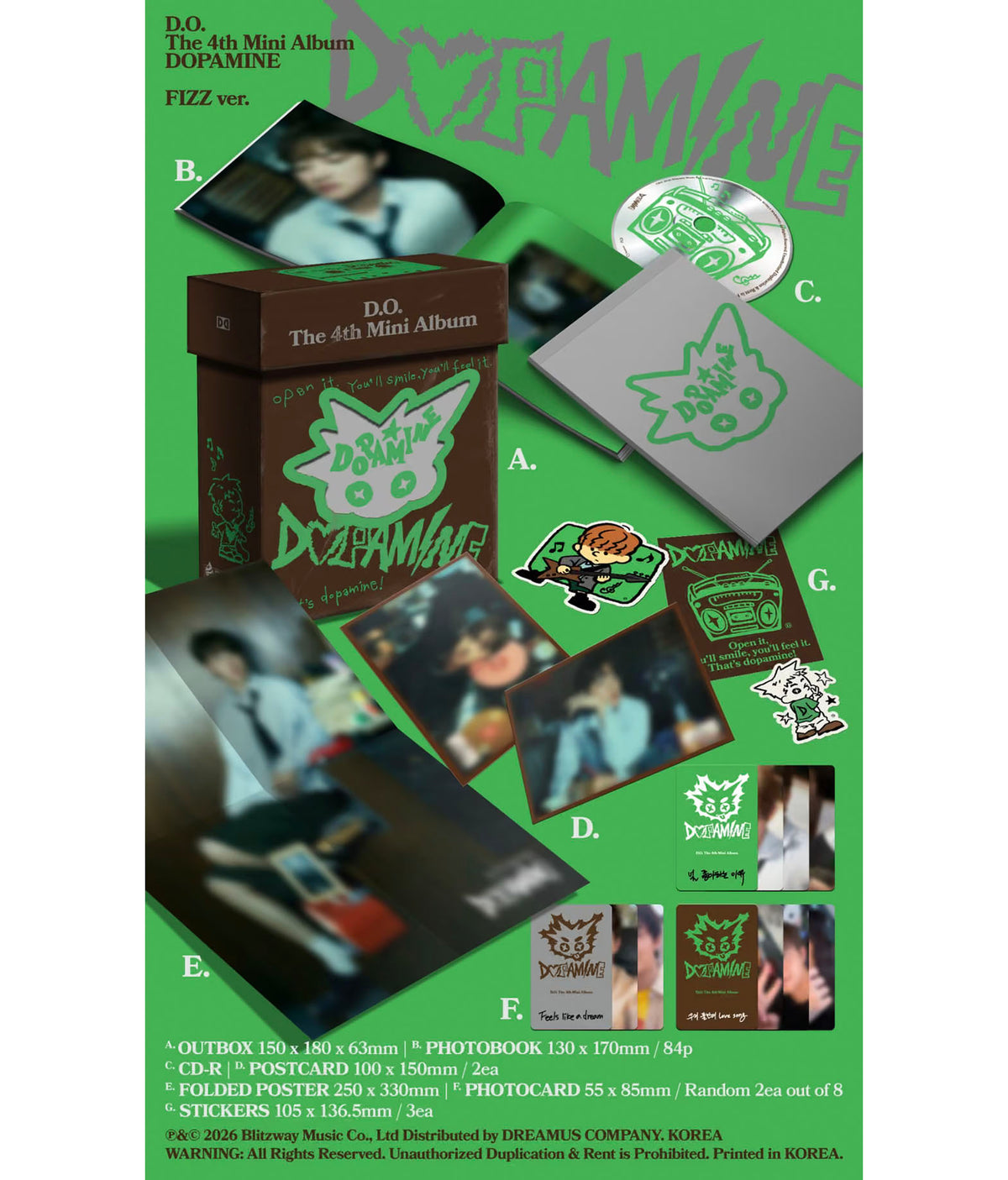 EXO - D.O. DOPAMINE - The 4th Mini Album (Fizz ver.)
