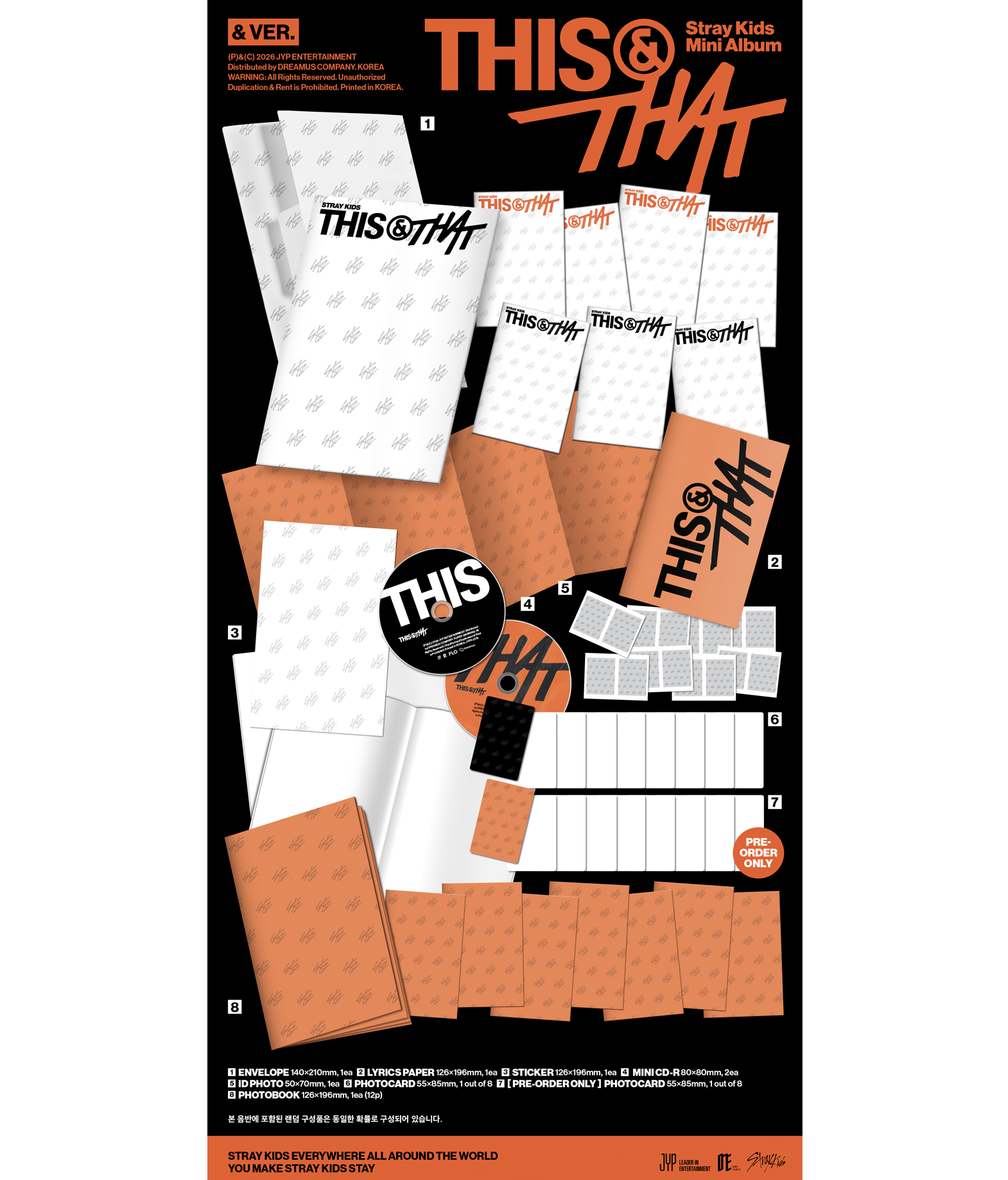 Stray Kids Mini Album 'THIS & THAT' (& ver.)