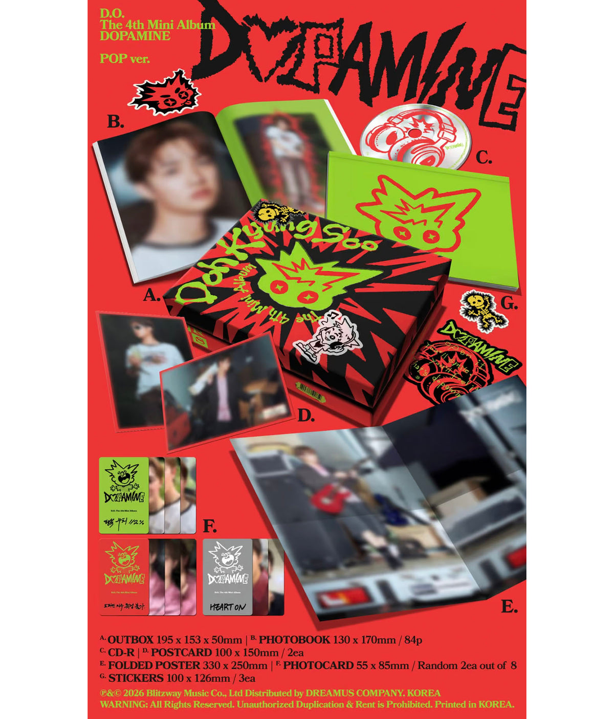 EXO - D.O. DOPAMINE - The 4th Mini Album (Pop ver.)