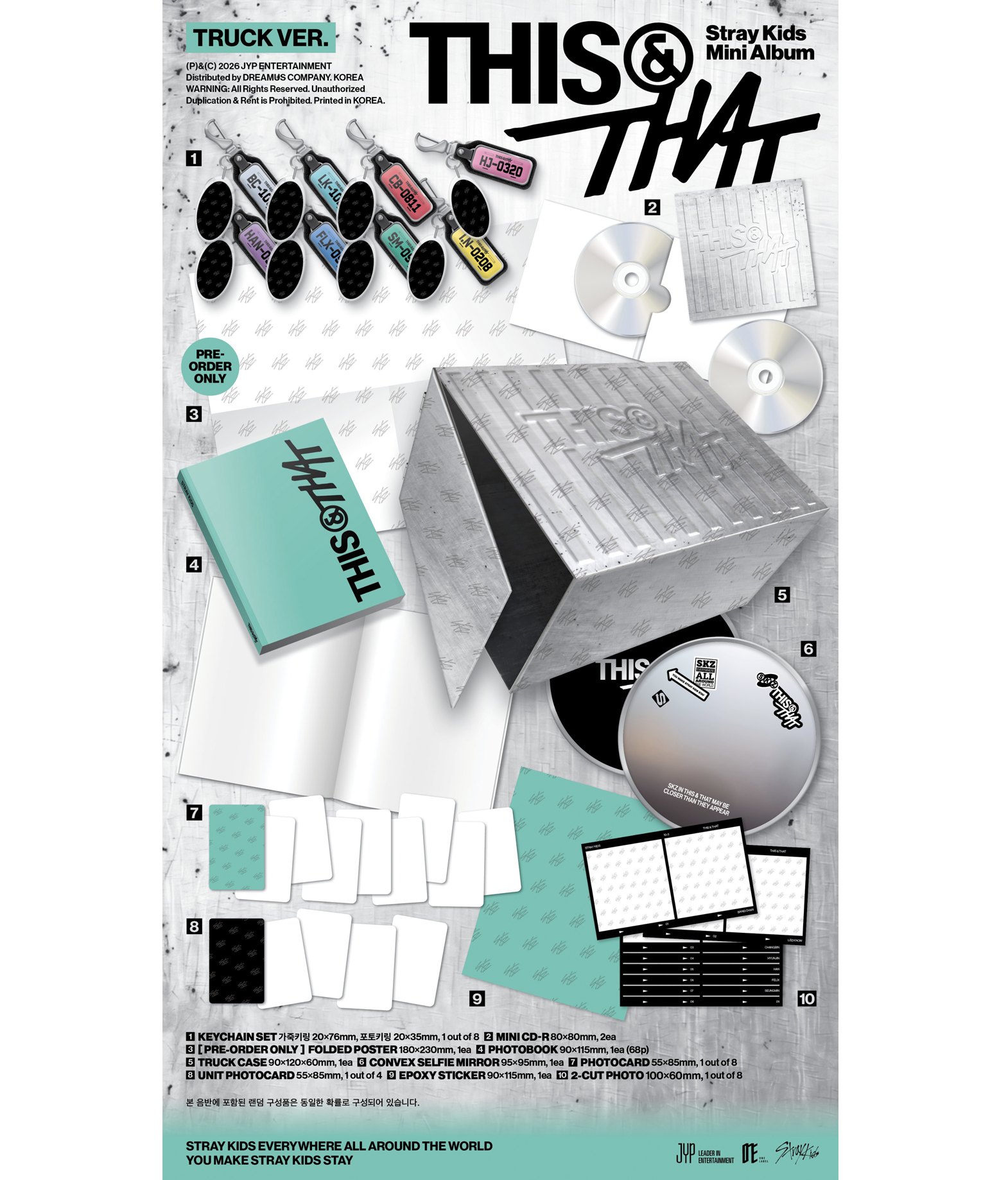 Stray Kids Mini Album 'THIS & THAT' (Truck ver.) Limited Edition