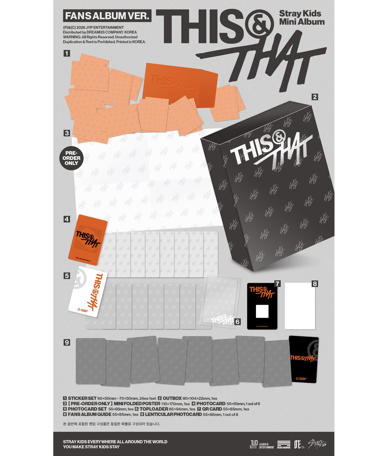 Stray Kids Mini Album 'THIS & THAT' (Fans Album ver.)