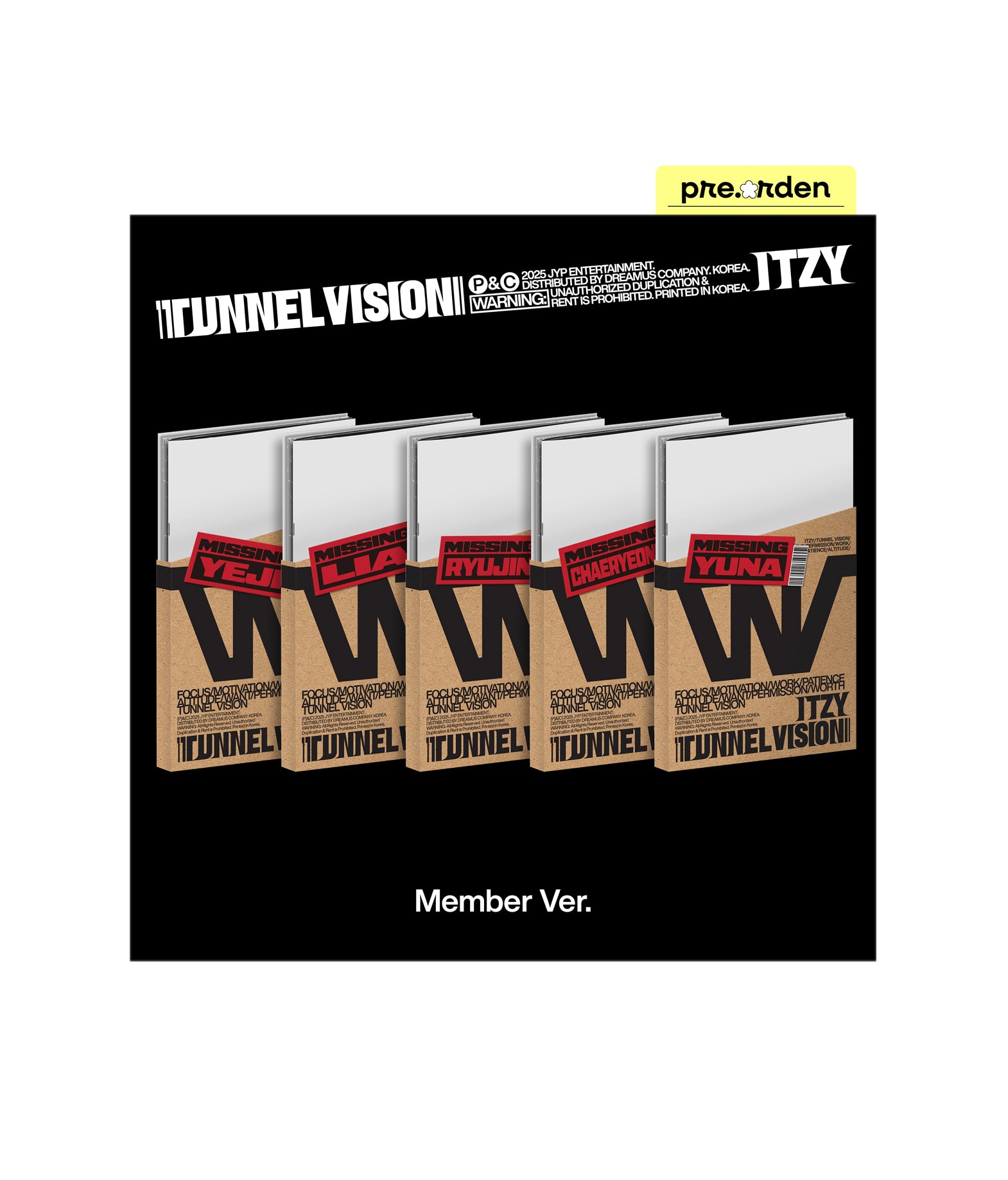 ITZY - TUNNEL VISION (Member ver.)