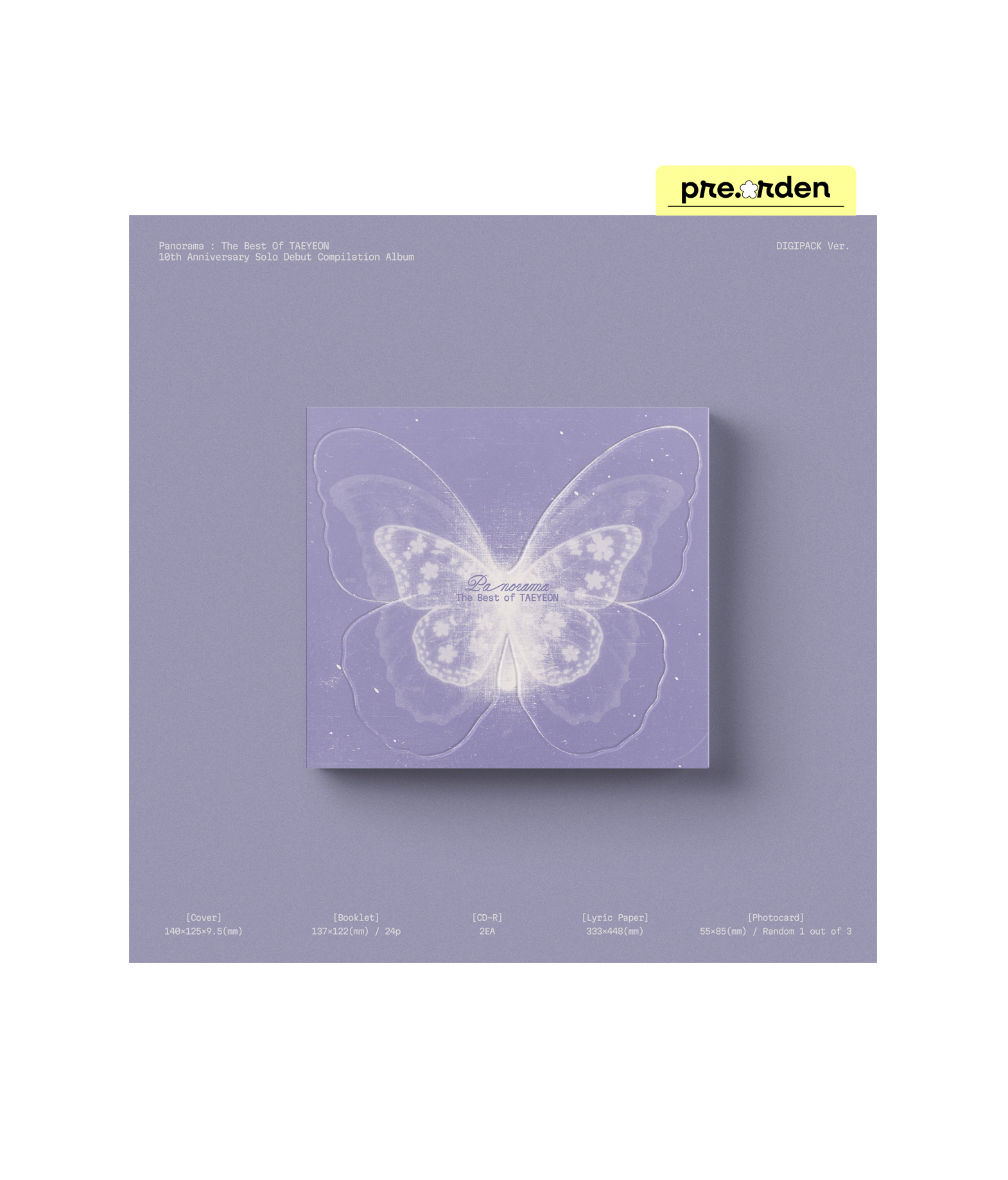 Taeyeon - Panorama: The Best of Taeyeon (Digipack ver.)