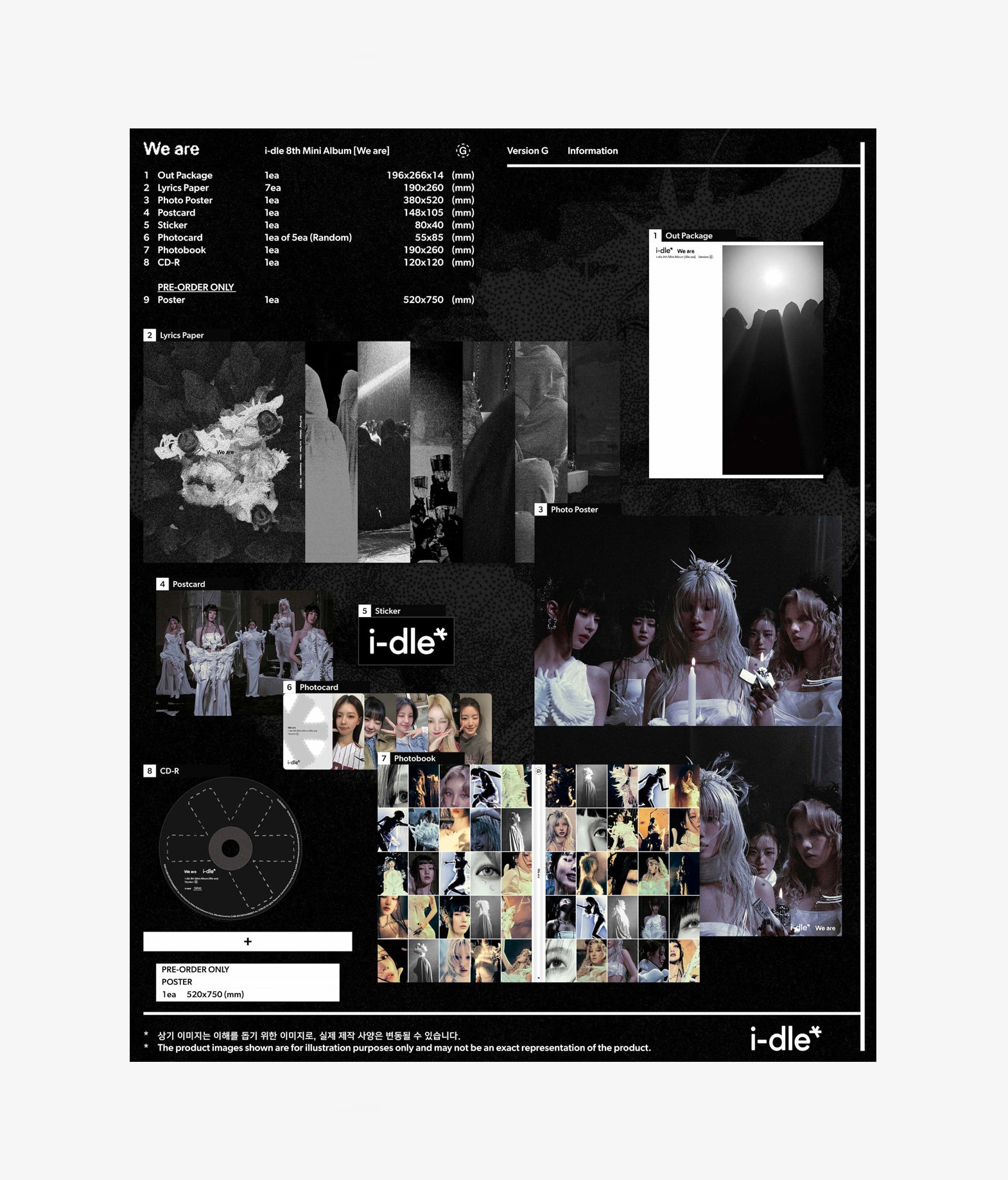 I-DLE : 8th Mini Album (Random ver.)