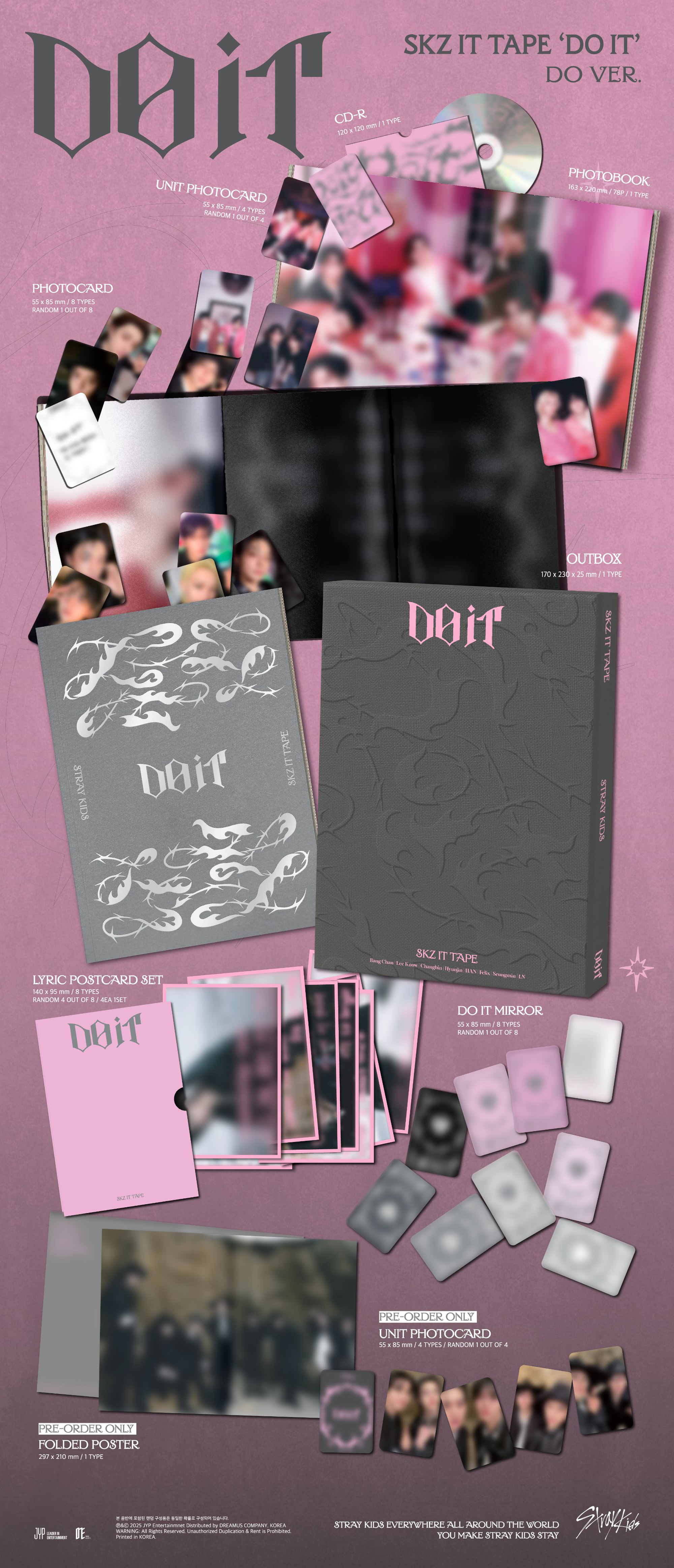 Stray Kids - SKZ IT TAPE [DO IT] (Do ver.) Limited POB Fans Gift