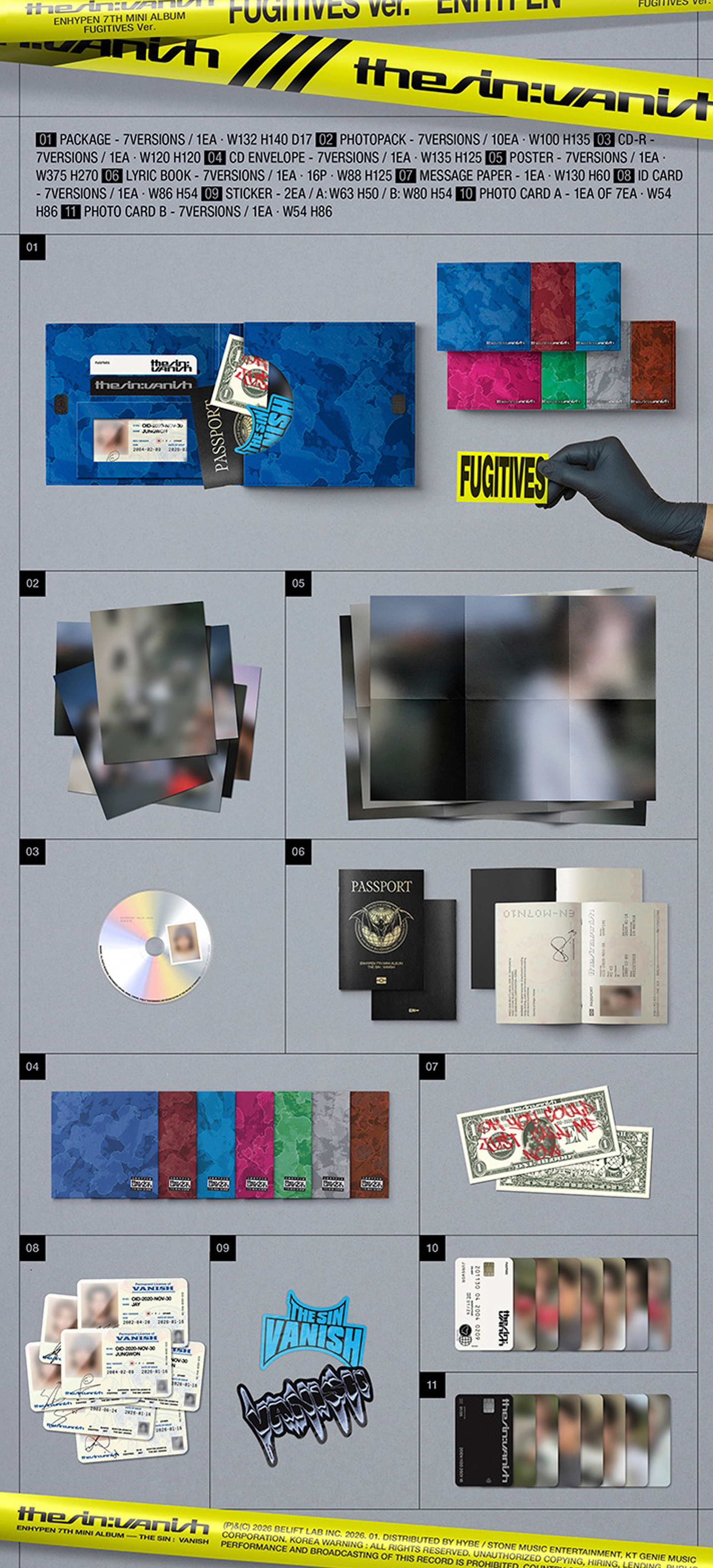 Enhypen - The Sin : Vanish (Fugitives ver.)