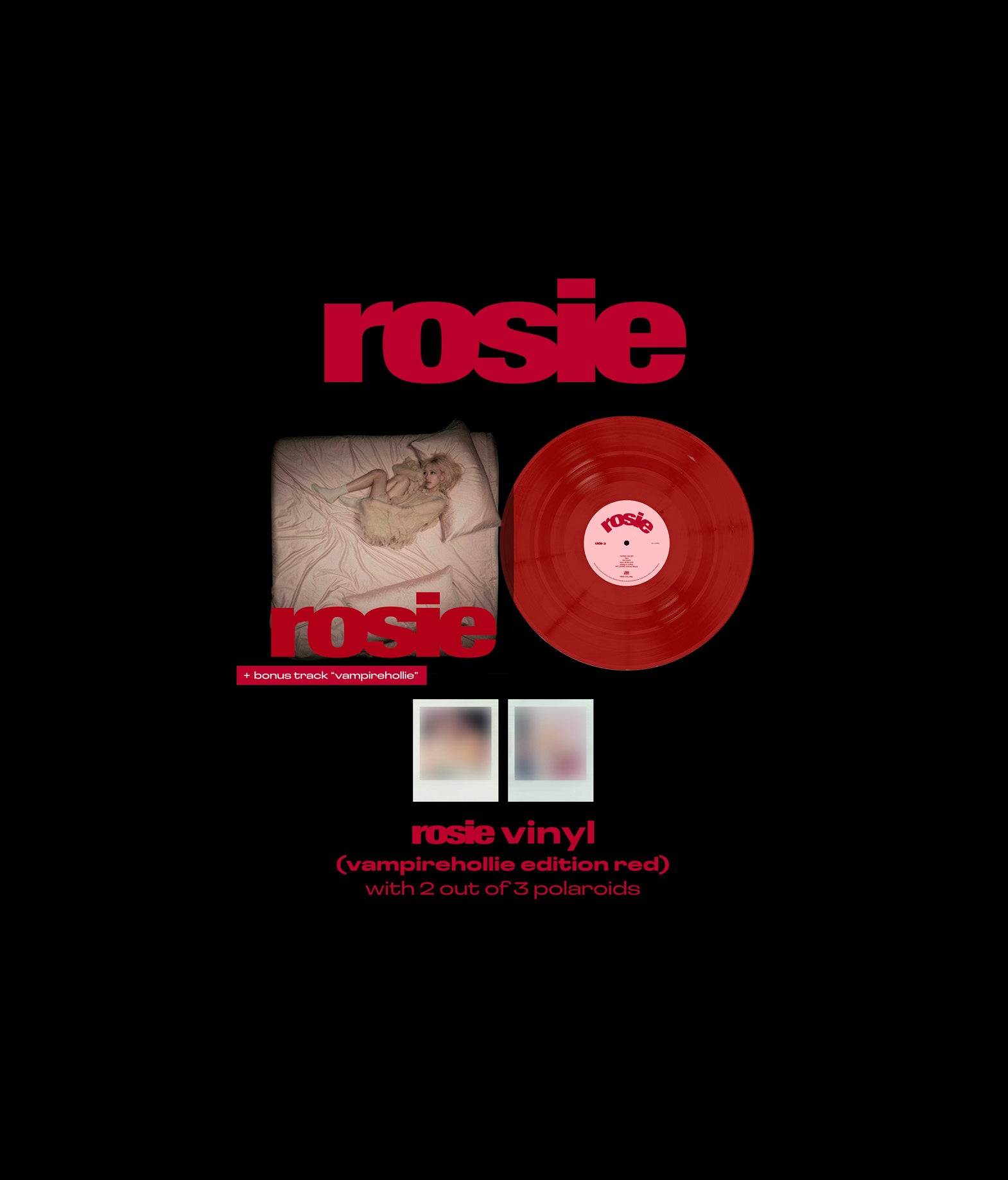 Rosé - Rosie Vinyl (vampirehollie edition red)