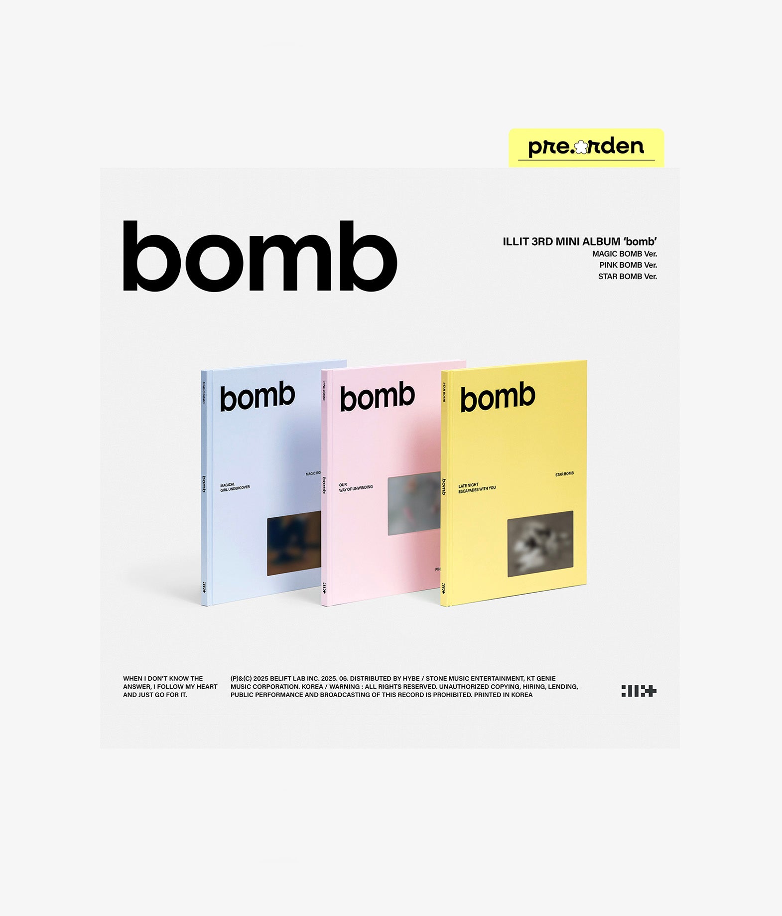 ILLIT - Bomb (Random ver.) + Weverse gift