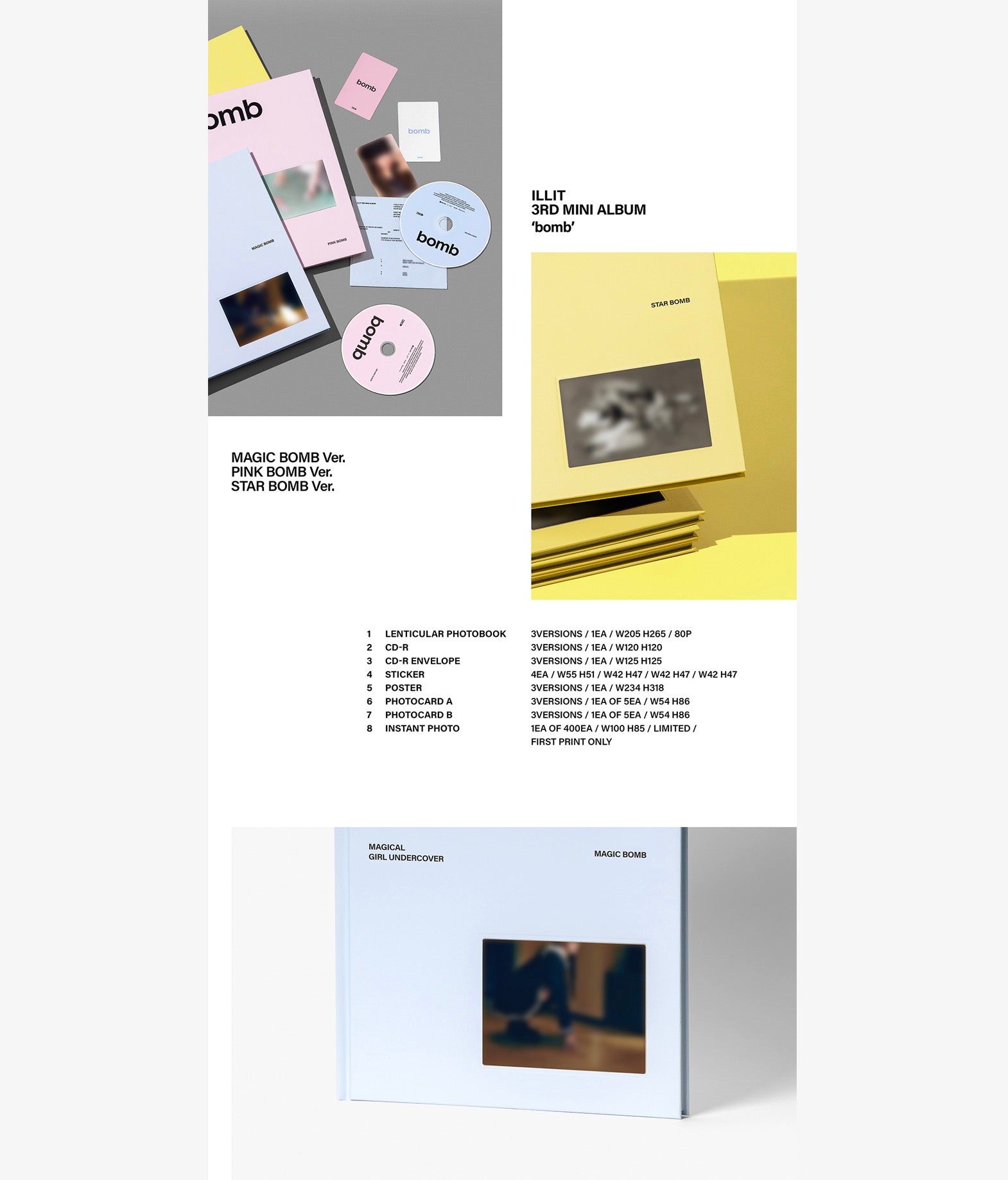 ILLIT - Bomb (Random ver.) + Weverse gift