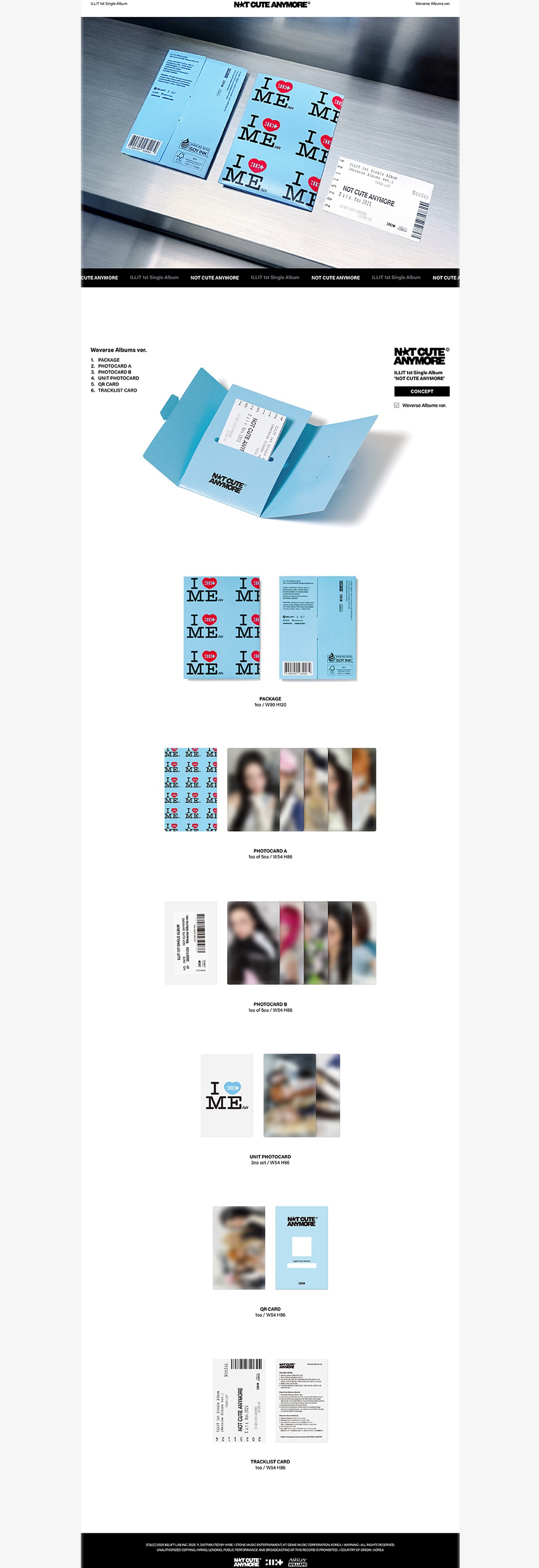 ILLIT - 1st Single Album [NOT CUTE ANYMORE] (Weverse Albums ver.)