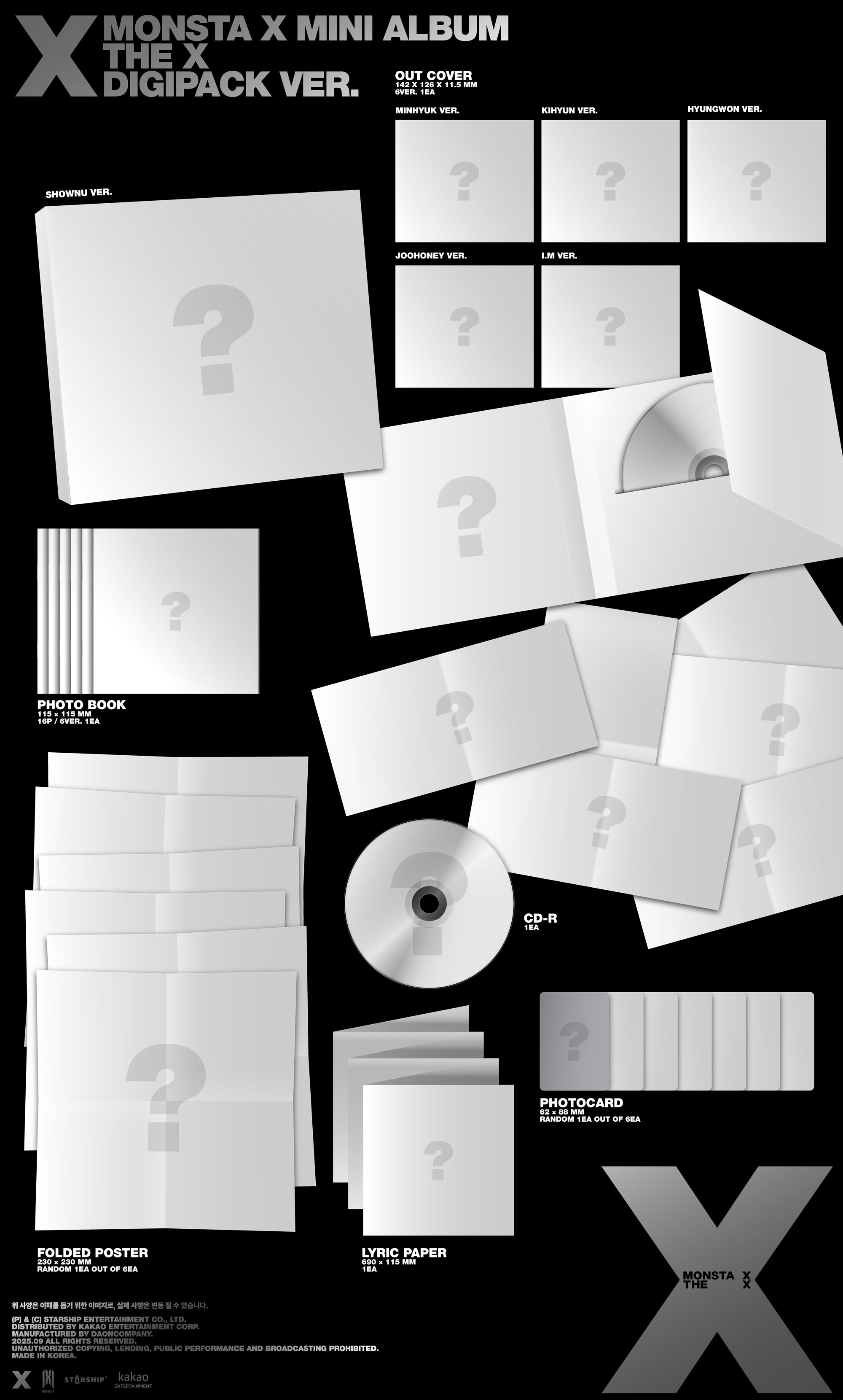 Monsta X - The X (Digipack ver.)