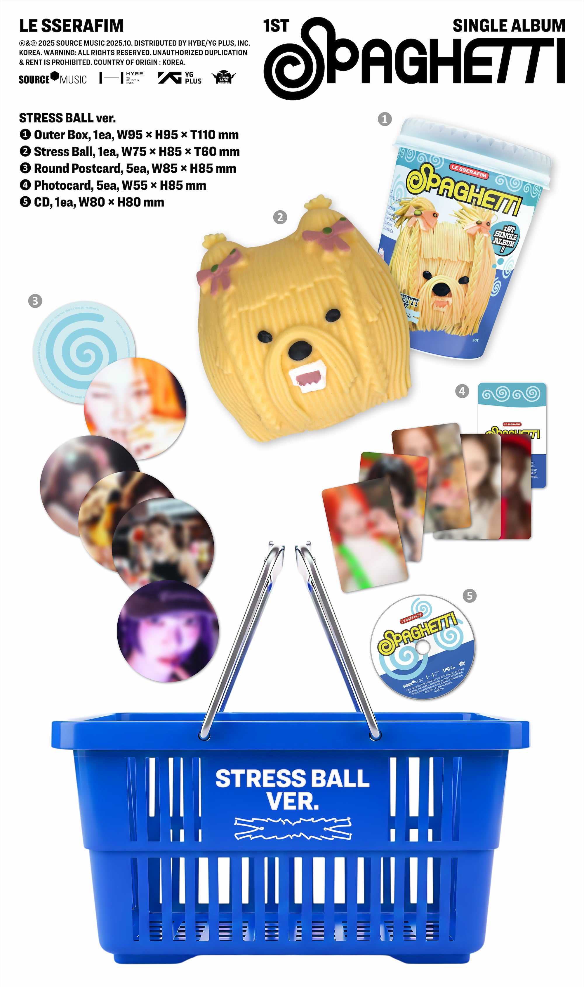 LE SSERAFIM - SPAGHETTI (Stress ball ver.)