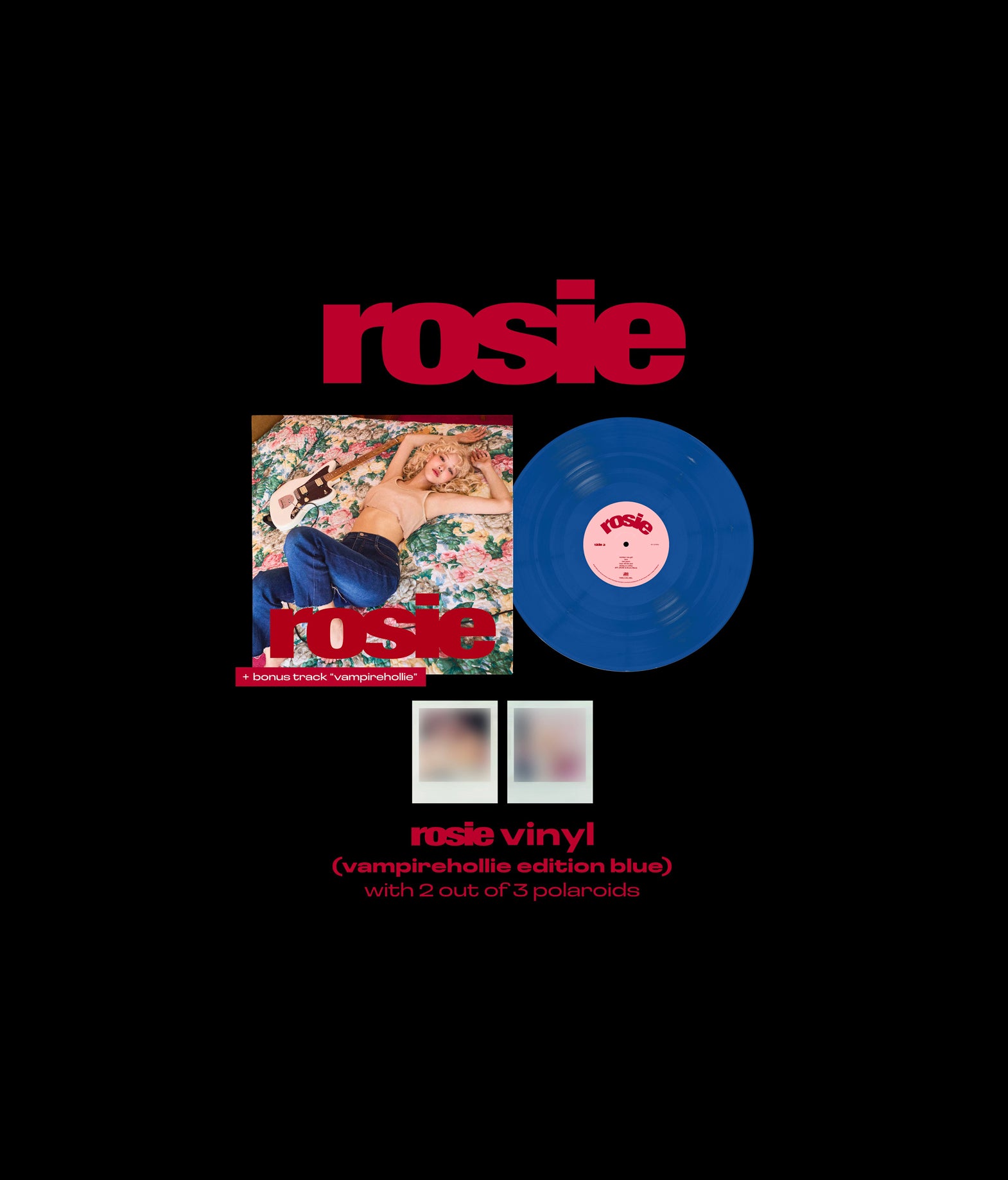 Rosé - Rosie Vinyl (vampirehollie edition blue)