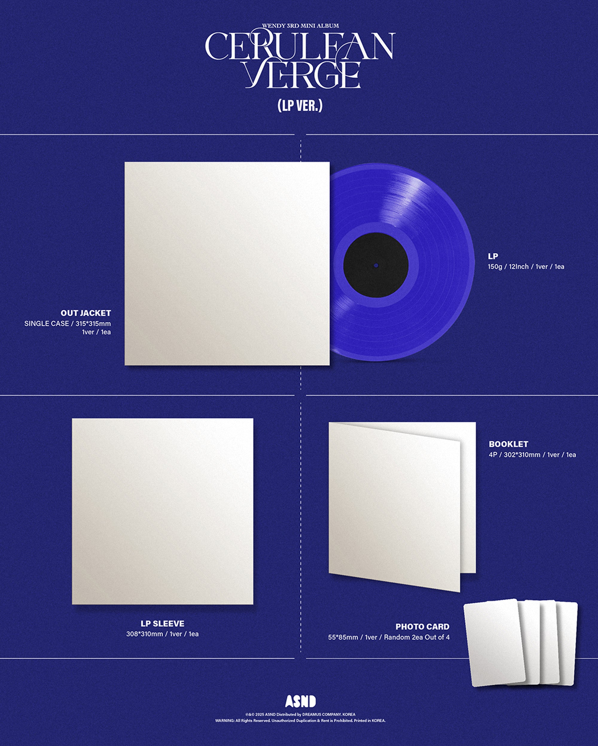 Wendy - Cerulean Verge (Color LP ver.)
