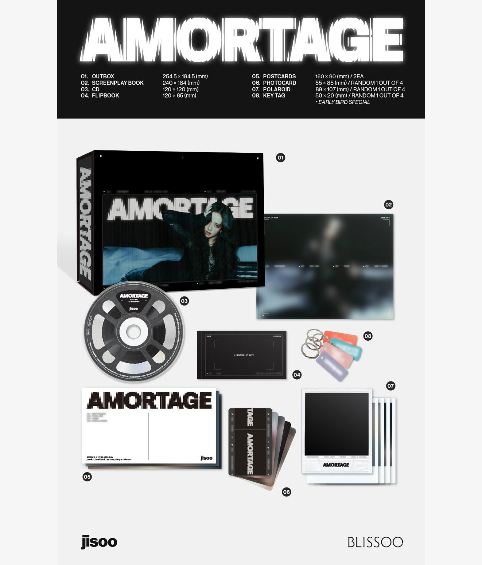 Jisoo - Amortage Exclusive Edition (Black ver.)