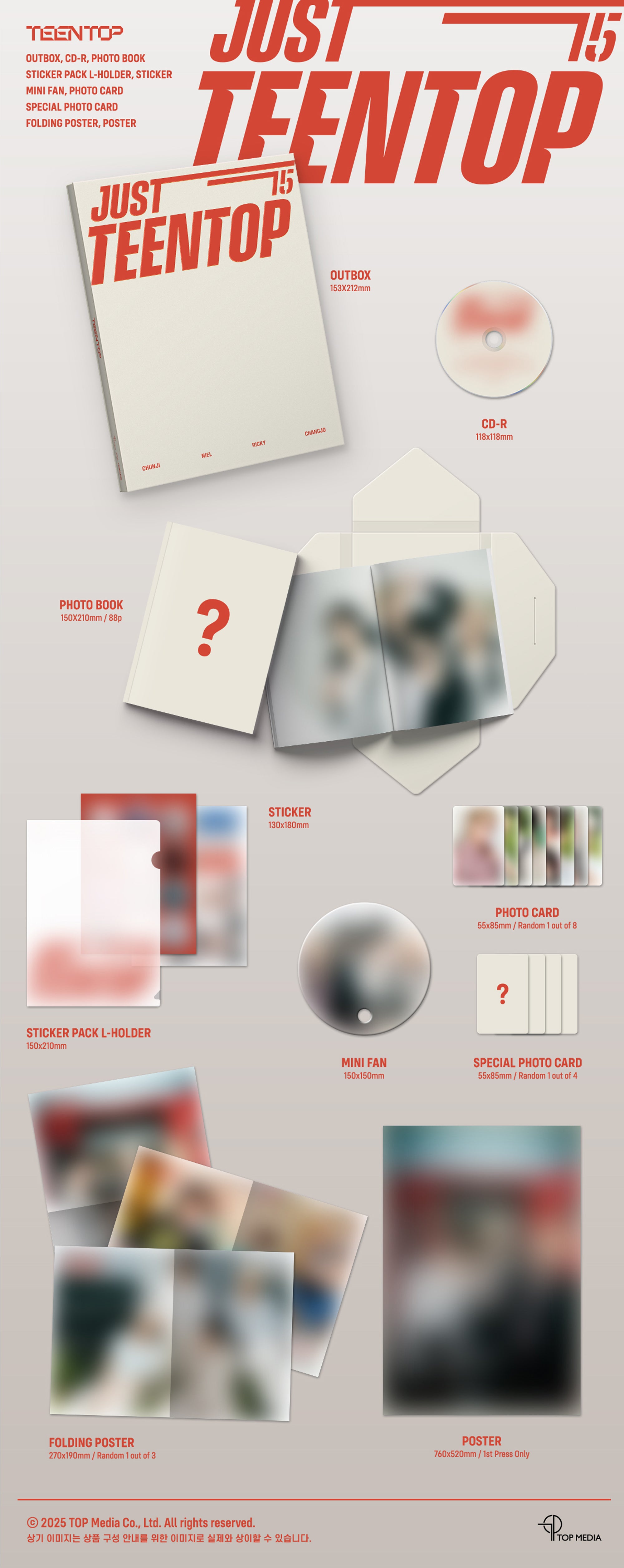 Teen Top - Just 15, Just Teen Top (CD ver.)