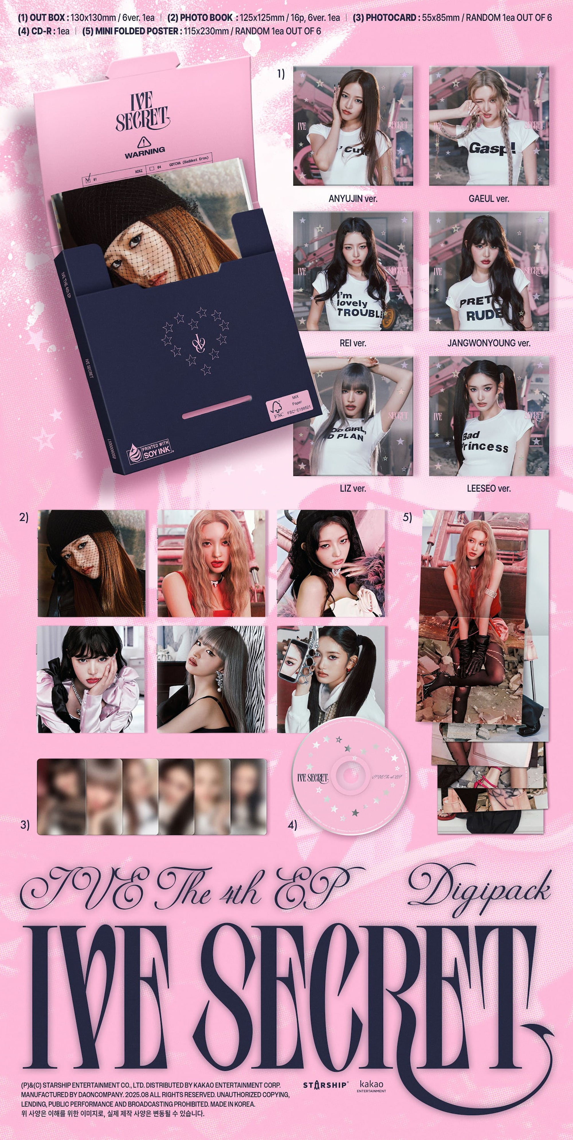 IVE - IVE SECRET (Digipack ver.)
