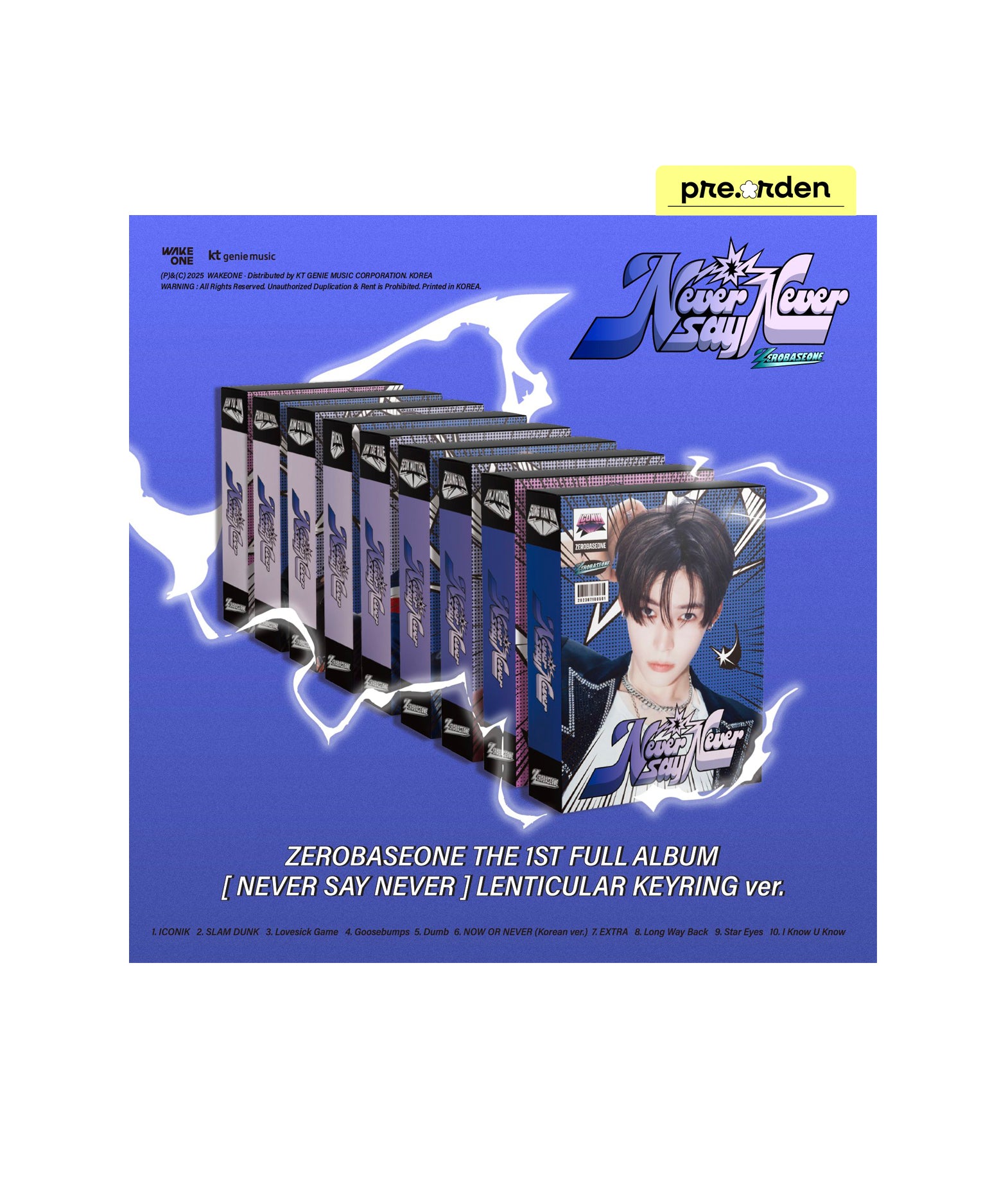ZEROBASEONE - Never Say Never (Lenticular keyring ver.)