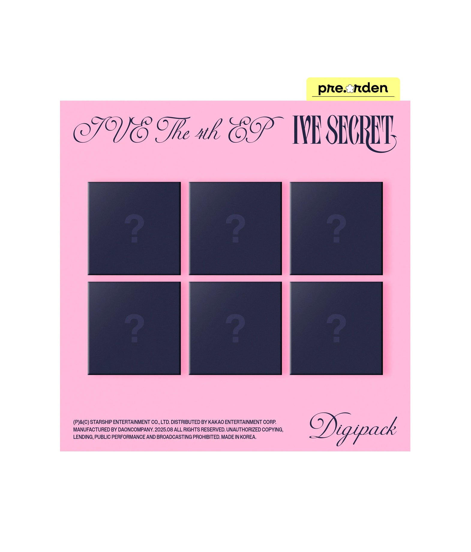 IVE - IVE SECRET (Digipack ver.)