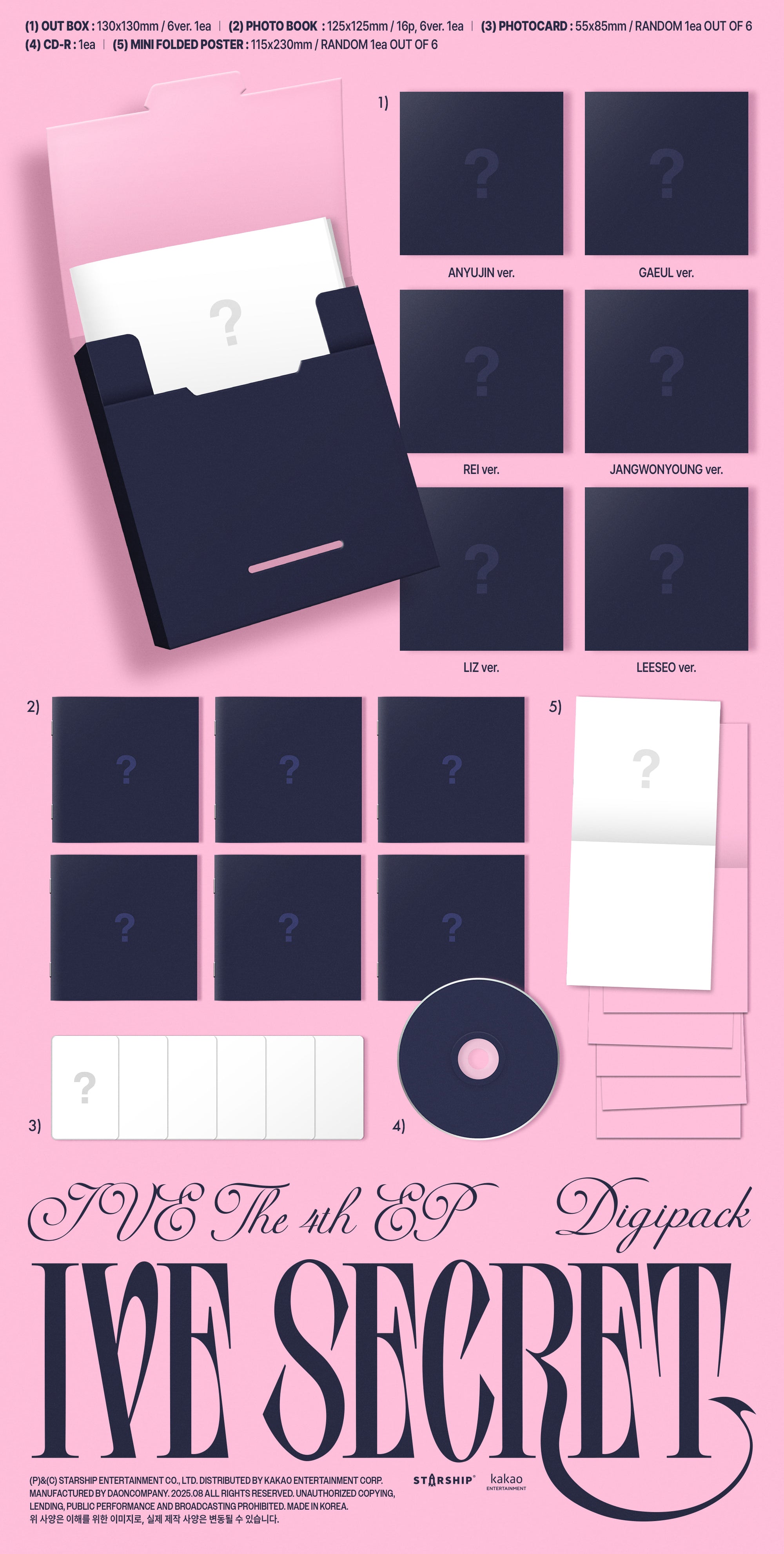 IVE - IVE SECRET (Digipack ver.)