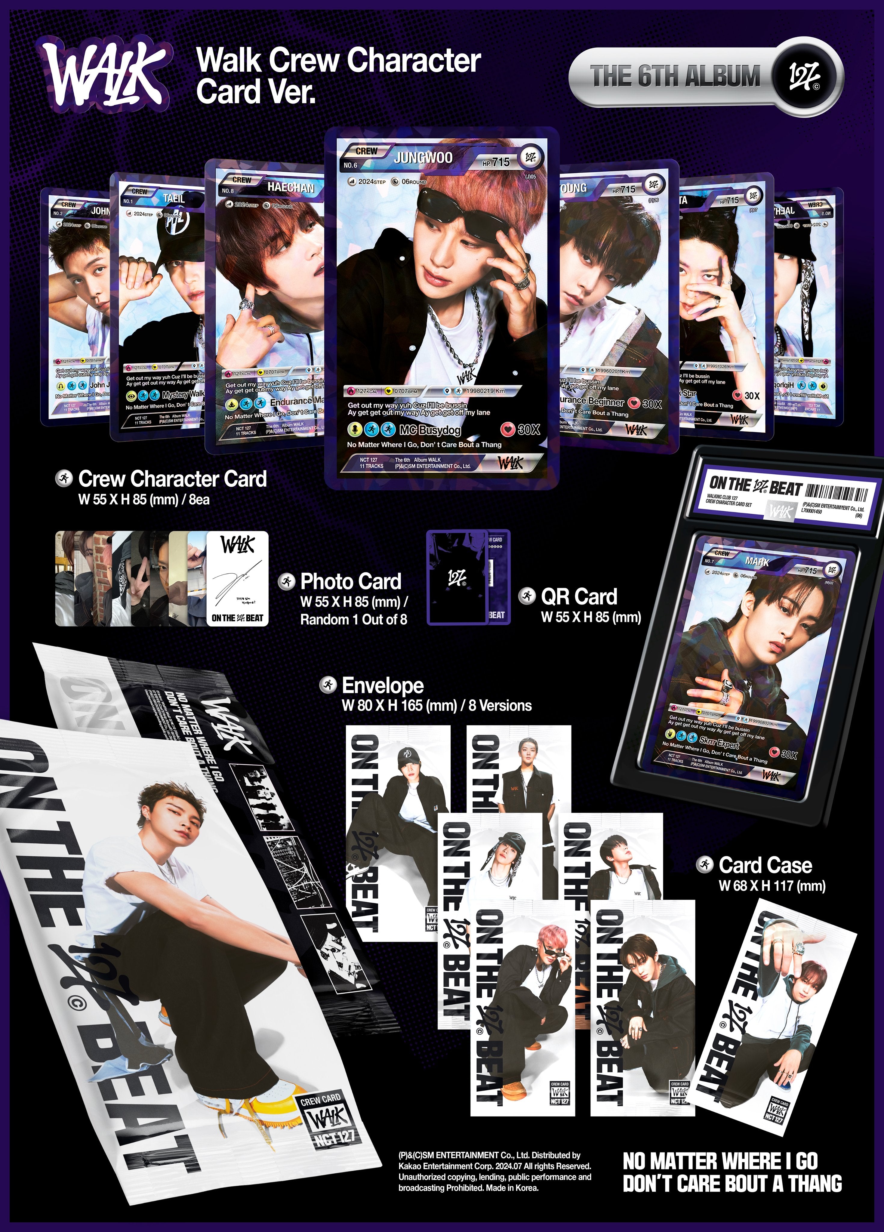 NCT 127 - Walk (Walk Crew Character Card ver.)